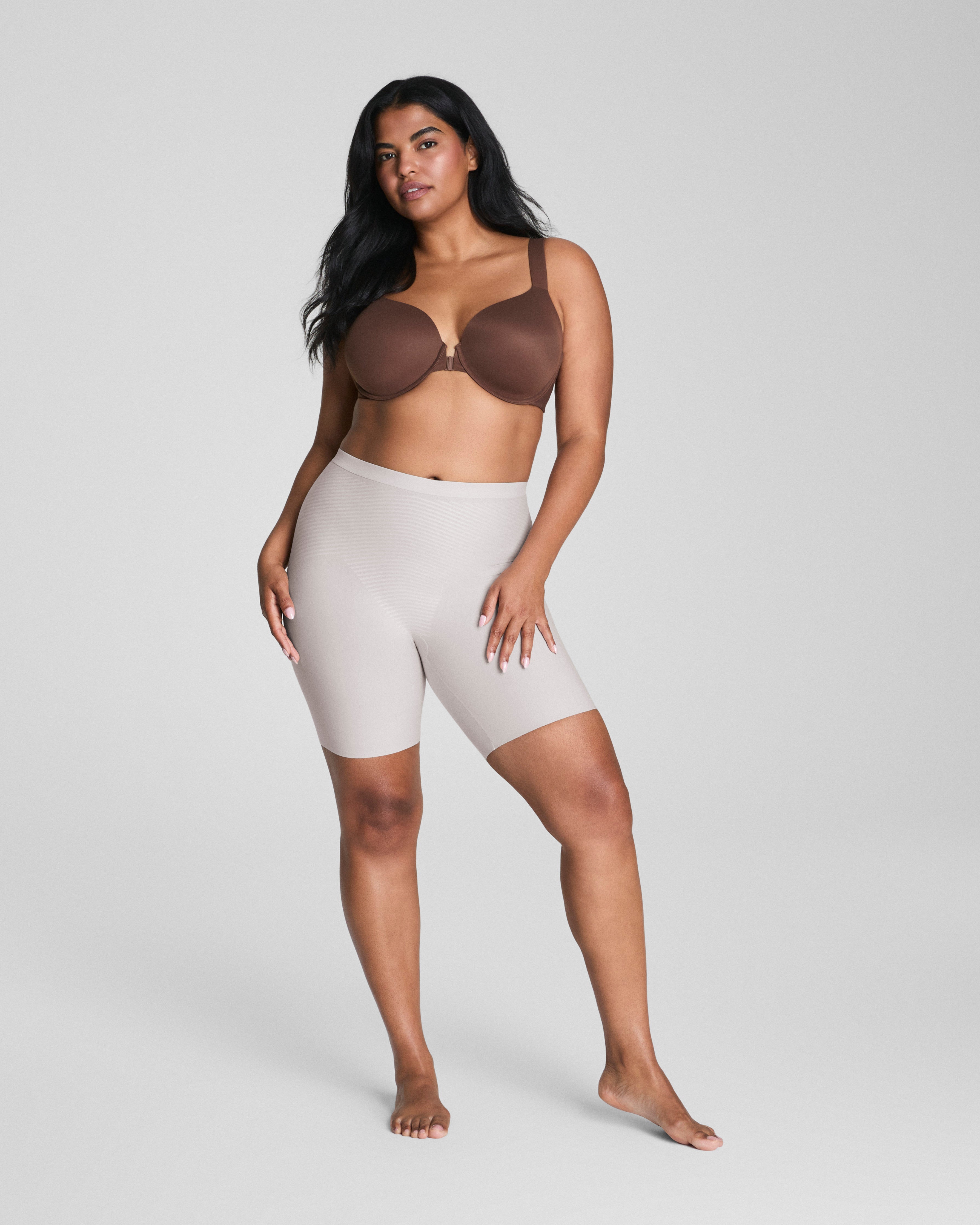 SPANXshape™ Invisible Supima® Cotton Mid-Thigh Short | French Grey