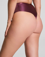 SPANXshape™ LuxeShine Thong | Plum Berry Shimmer
