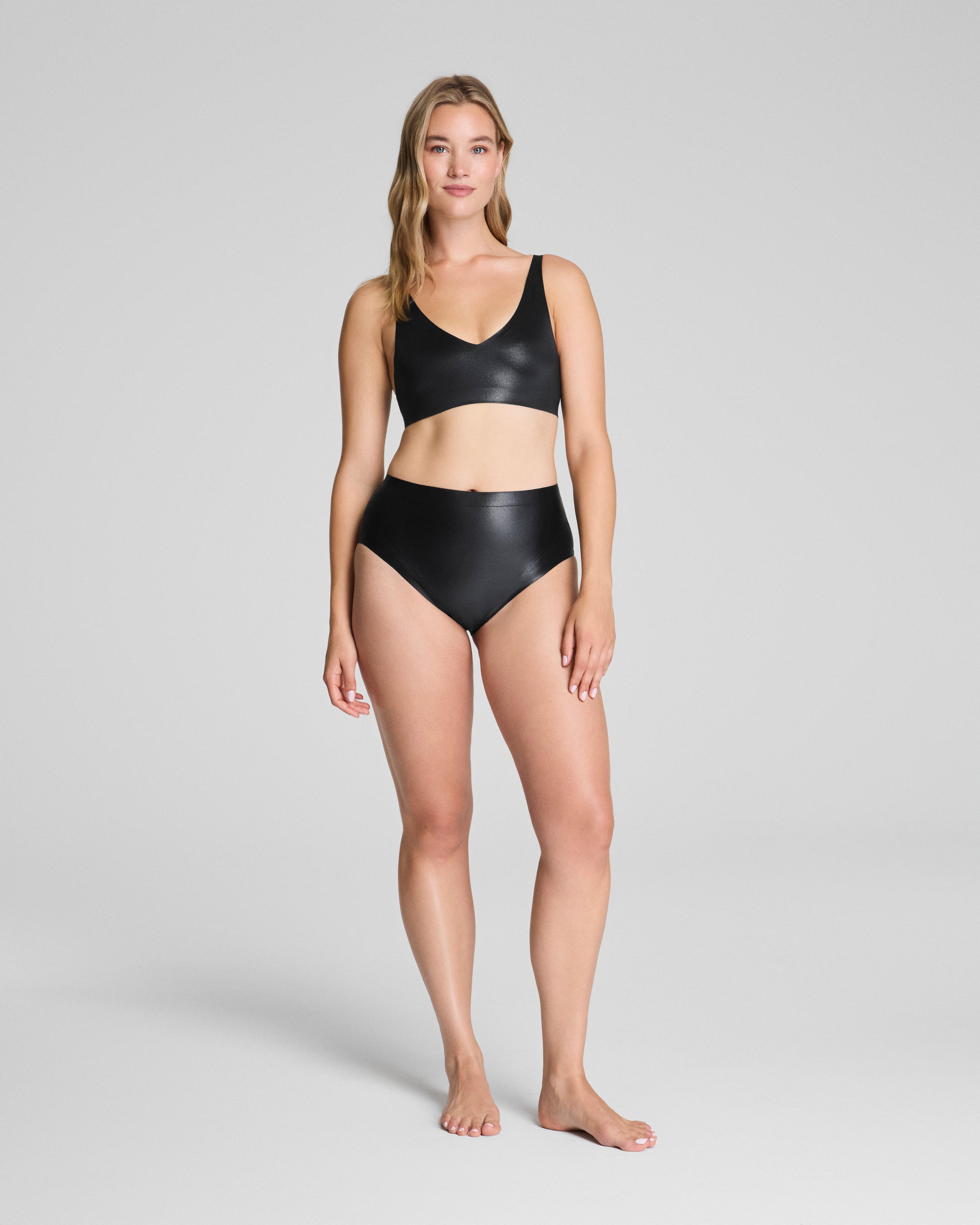 SPANXshape™ LuxeShine Brief | Very Black Shimmer