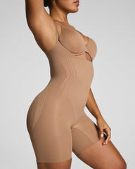 SPANXsculpt™ GoFigure Open-Bust Mid-Thigh Bodysuit | Cinnamon