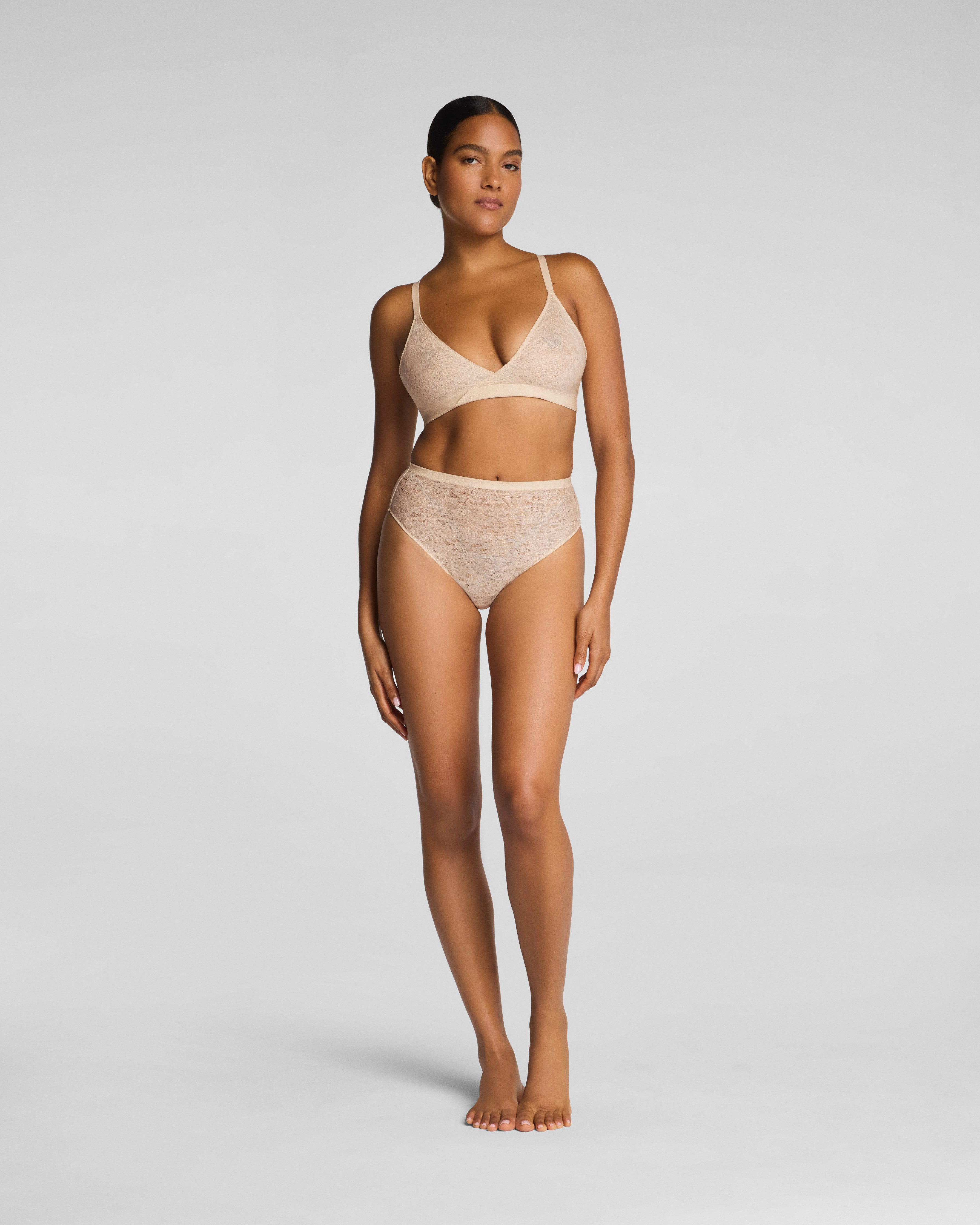 SPANXsupersmooth™ Day to Date Night Lace Hi-Leg Brief | Toasted Coconut