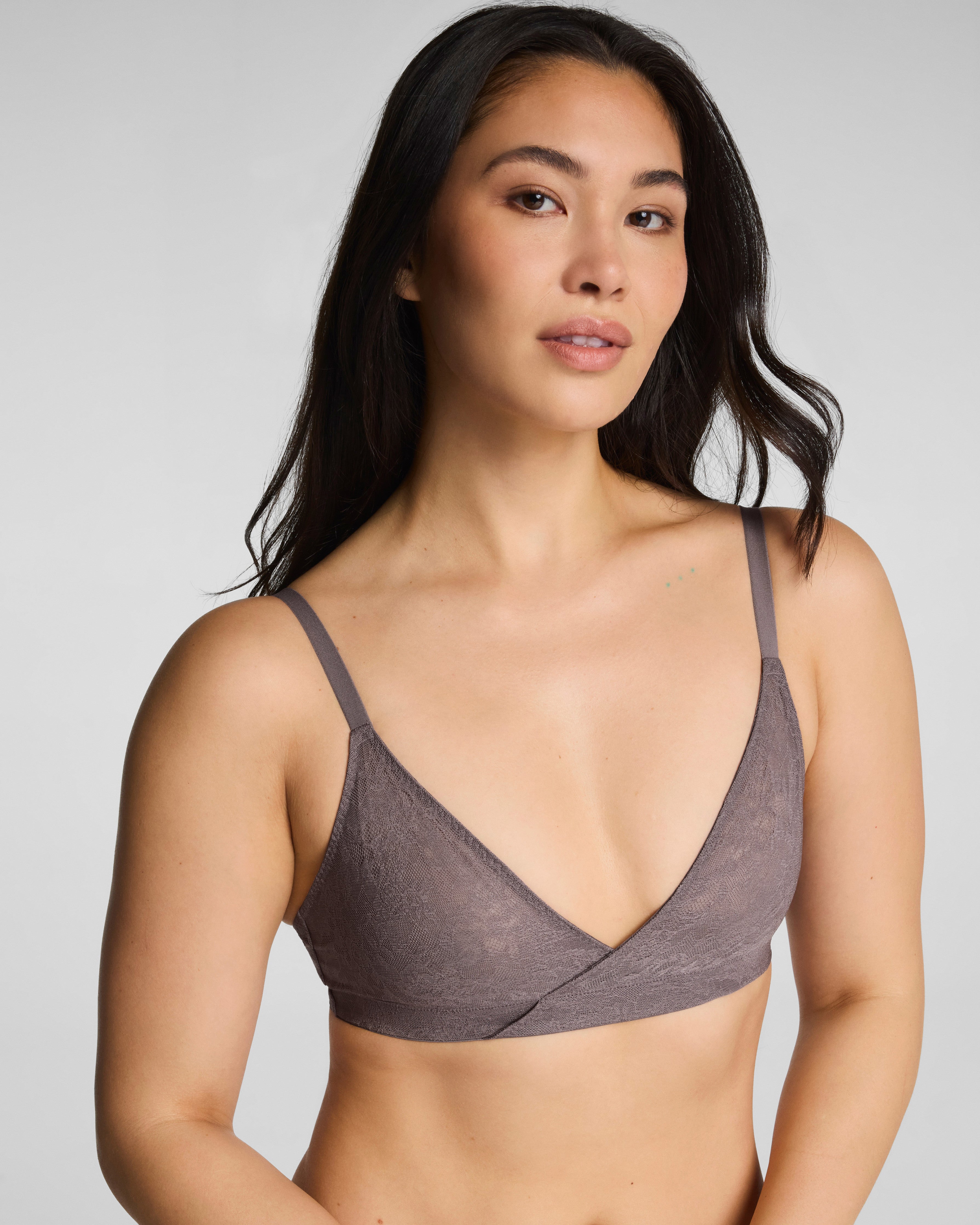 SPANXsupersmooth™ Day to Date Night Lace Bralette | Granite