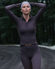 SPANX® Get Moving Brushed Contour Half Zip | Storm