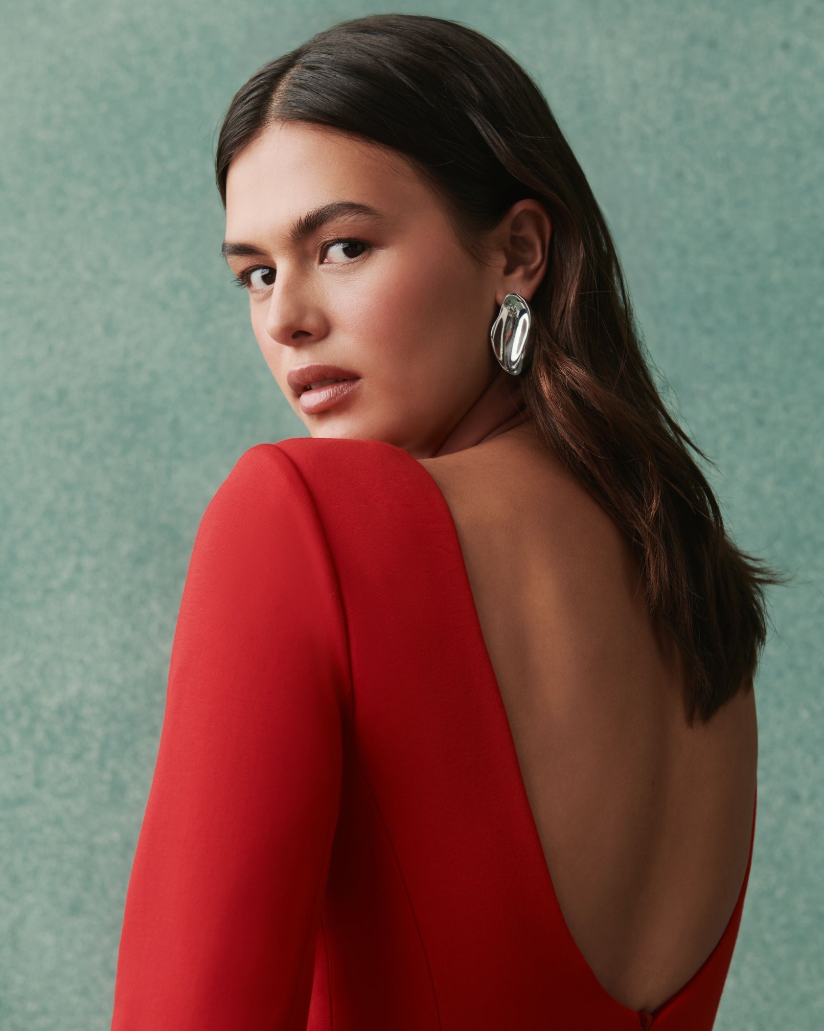 SPANXshape™ Ponte Low-Back Midi Dress | SPANX® Red