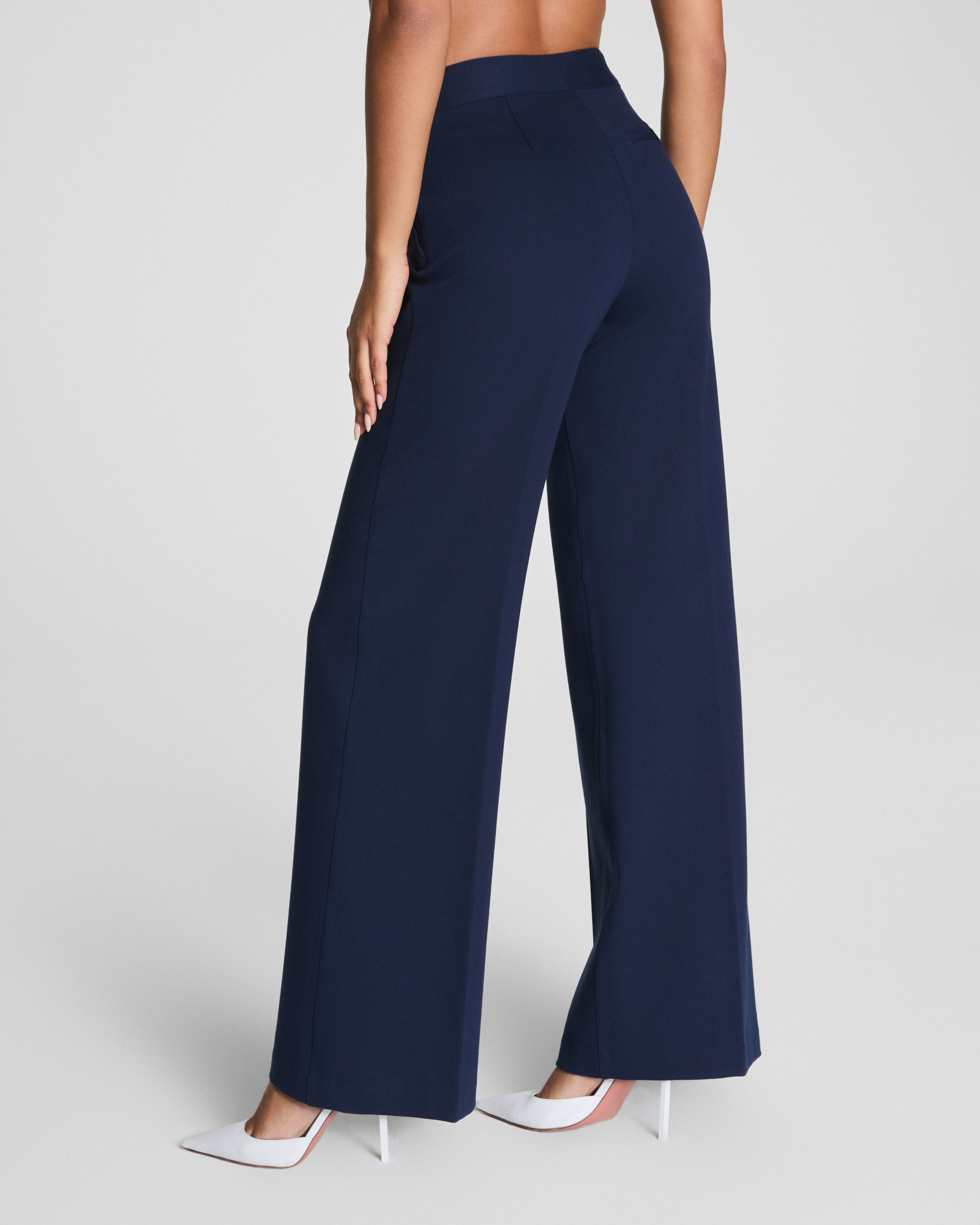 SPANXsupersmooth™ PerfectFit Ponte Wide Leg Pant | Timeless Navy
