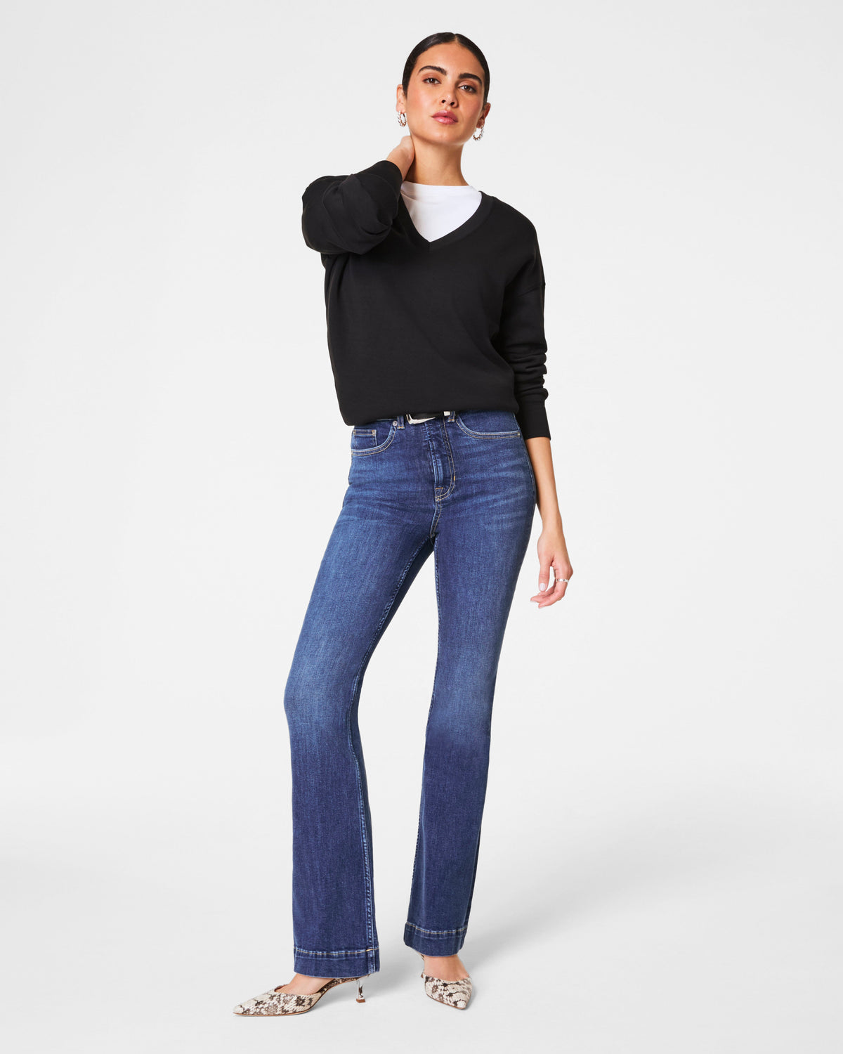 SPANXsculpt™ ReDefine Flare Jeans | Medium Indigo
