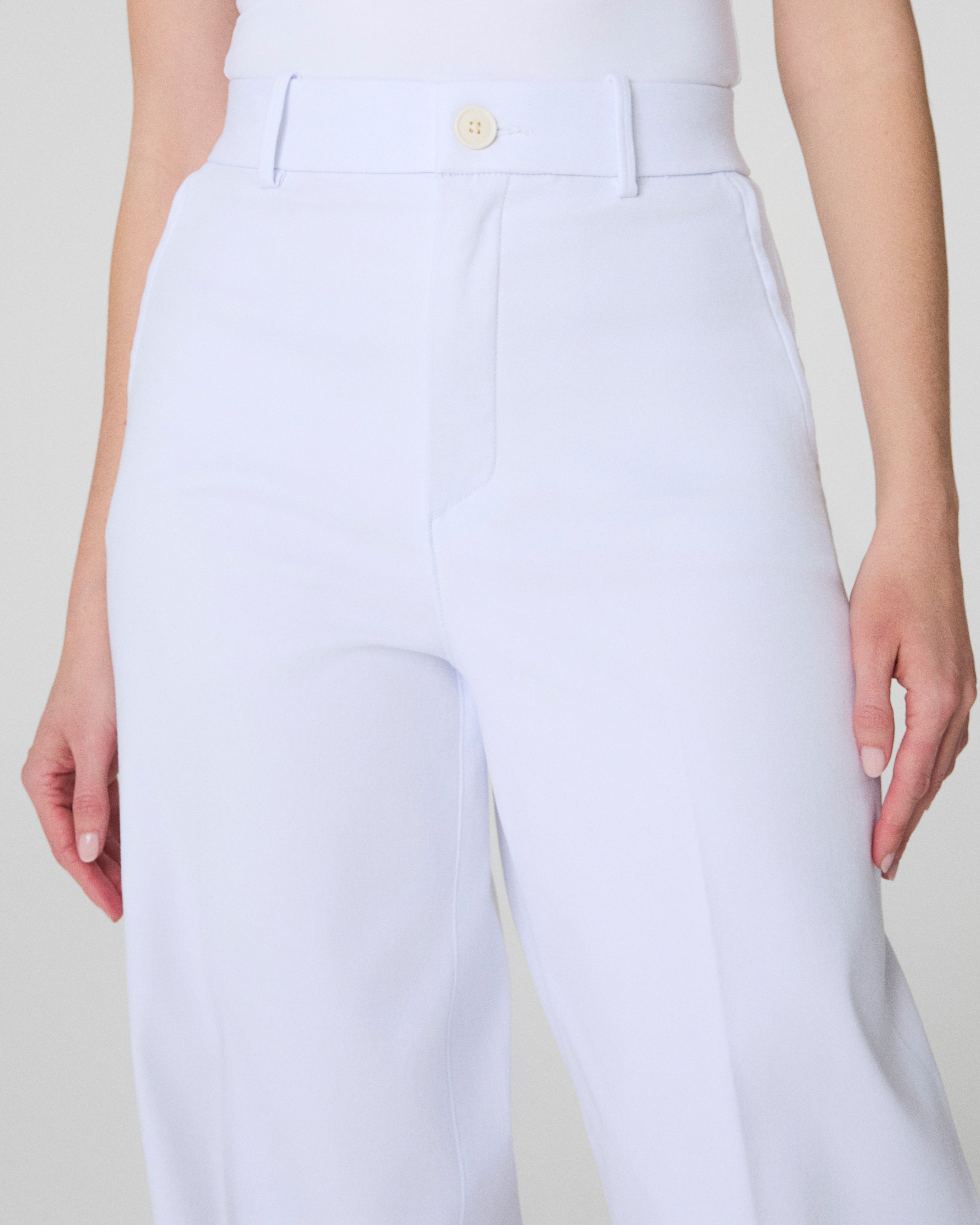 SPANXsupersmooth™ Stretch Twill Wide Leg Pant | Classic White
