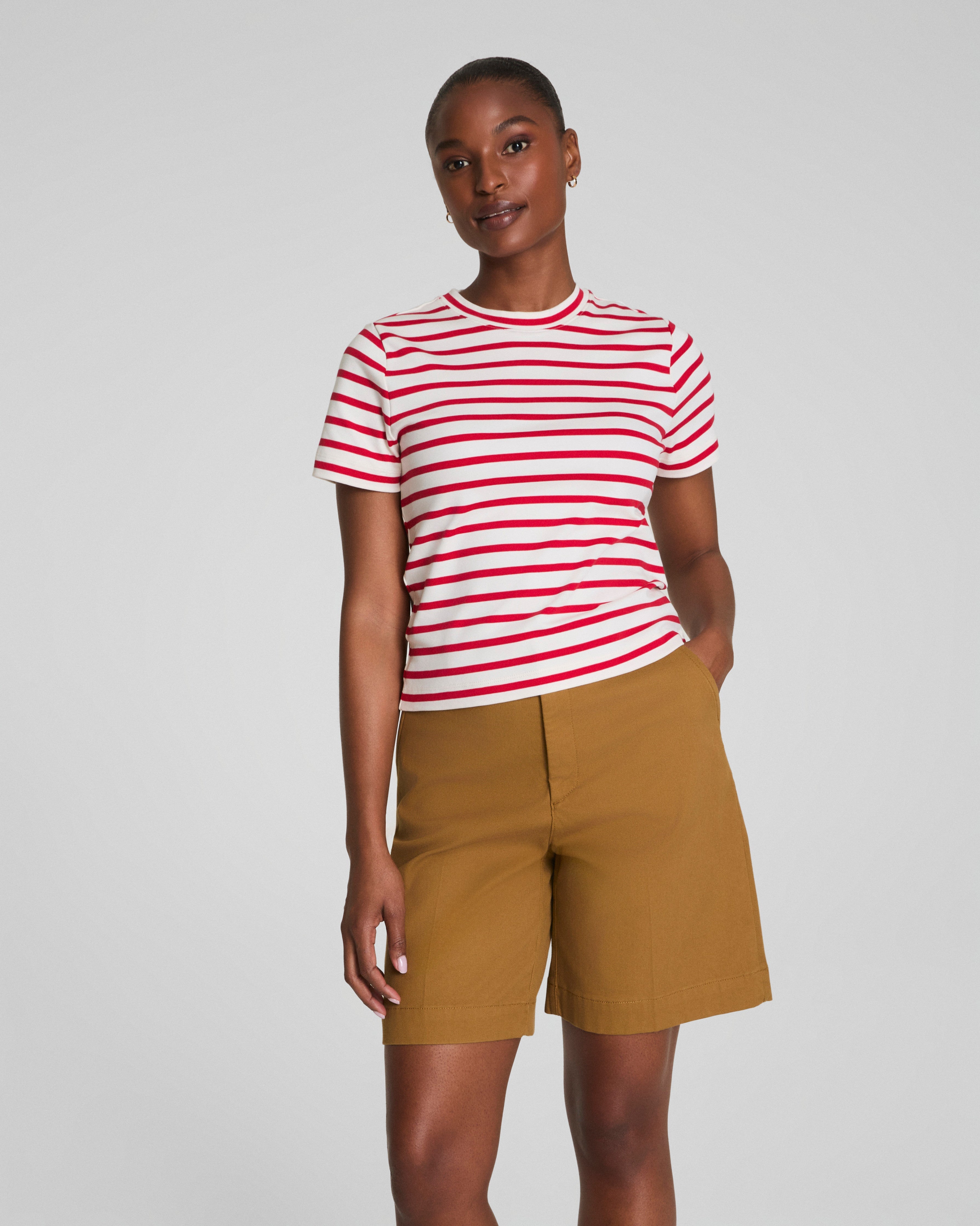 SPANX® Cotton Crewneck Tee