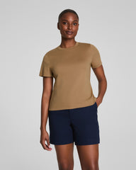 SPANX® Cotton Crewneck Tee | Barley