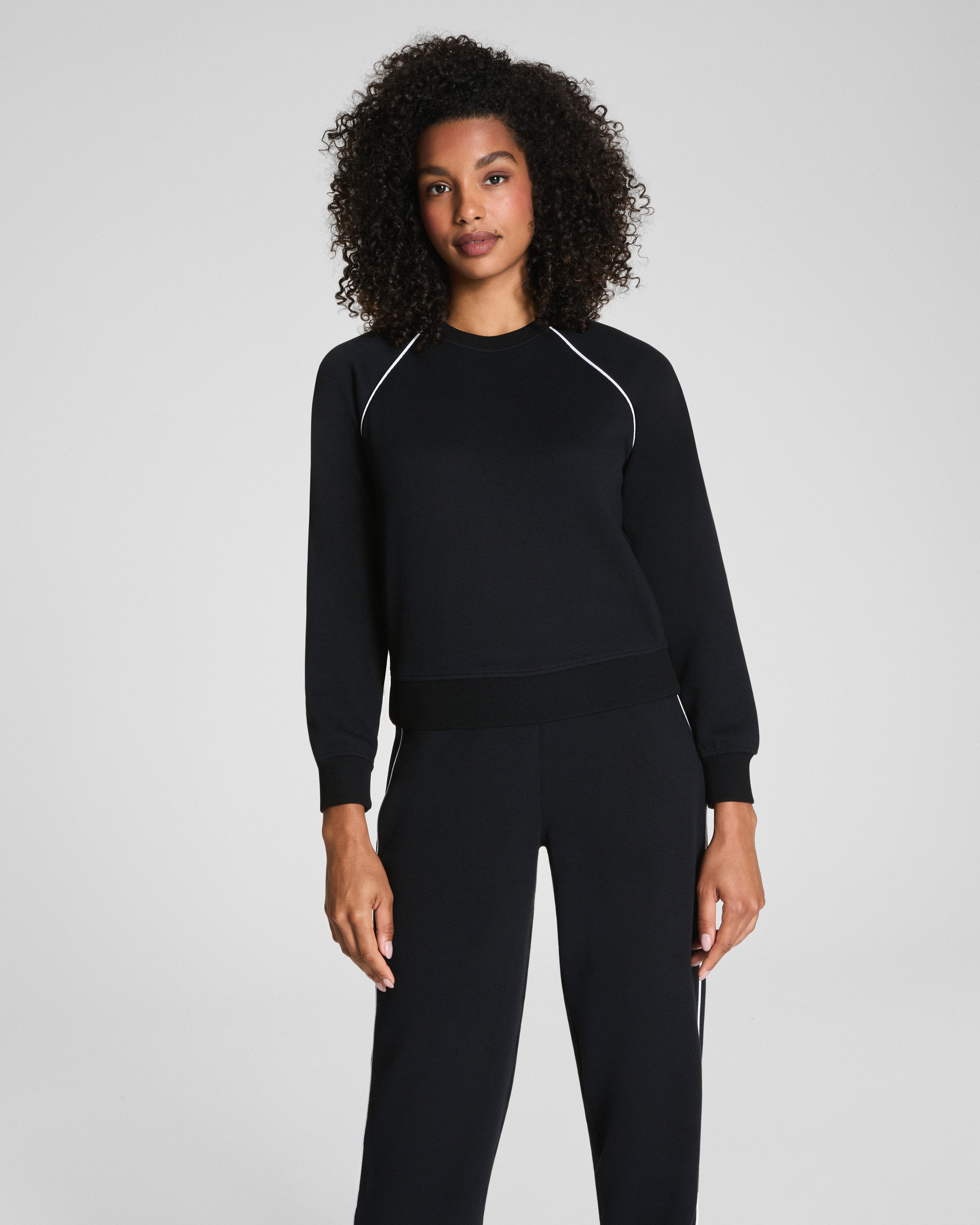 SPANX AirEssentials® Pique Long Sleeve Crewneck Top