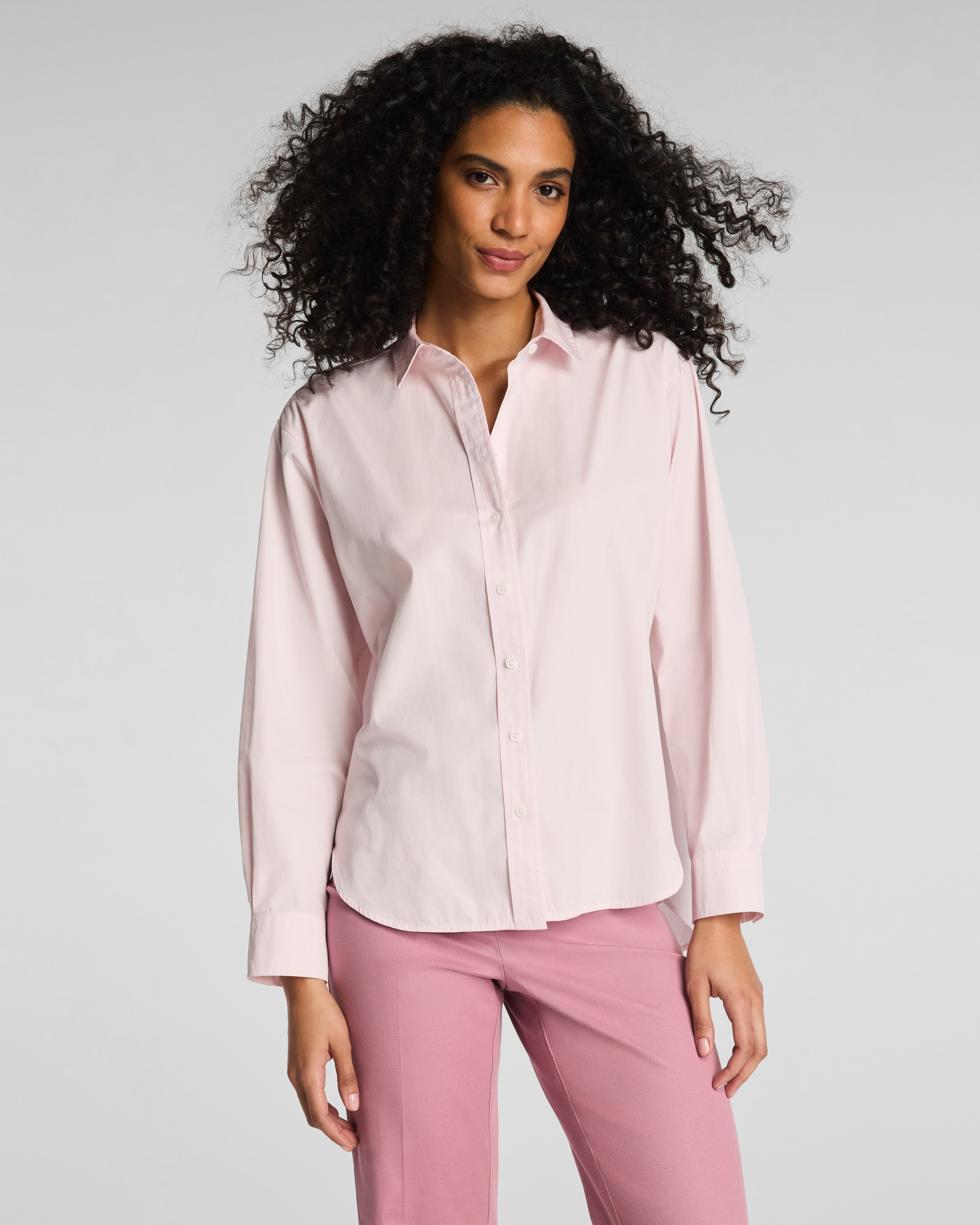 SPANX® Poplin Oversized Button-Up Shirt