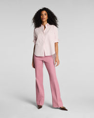 SPANX® Poplin Oversized Button-Up Shirt | Powder Blush