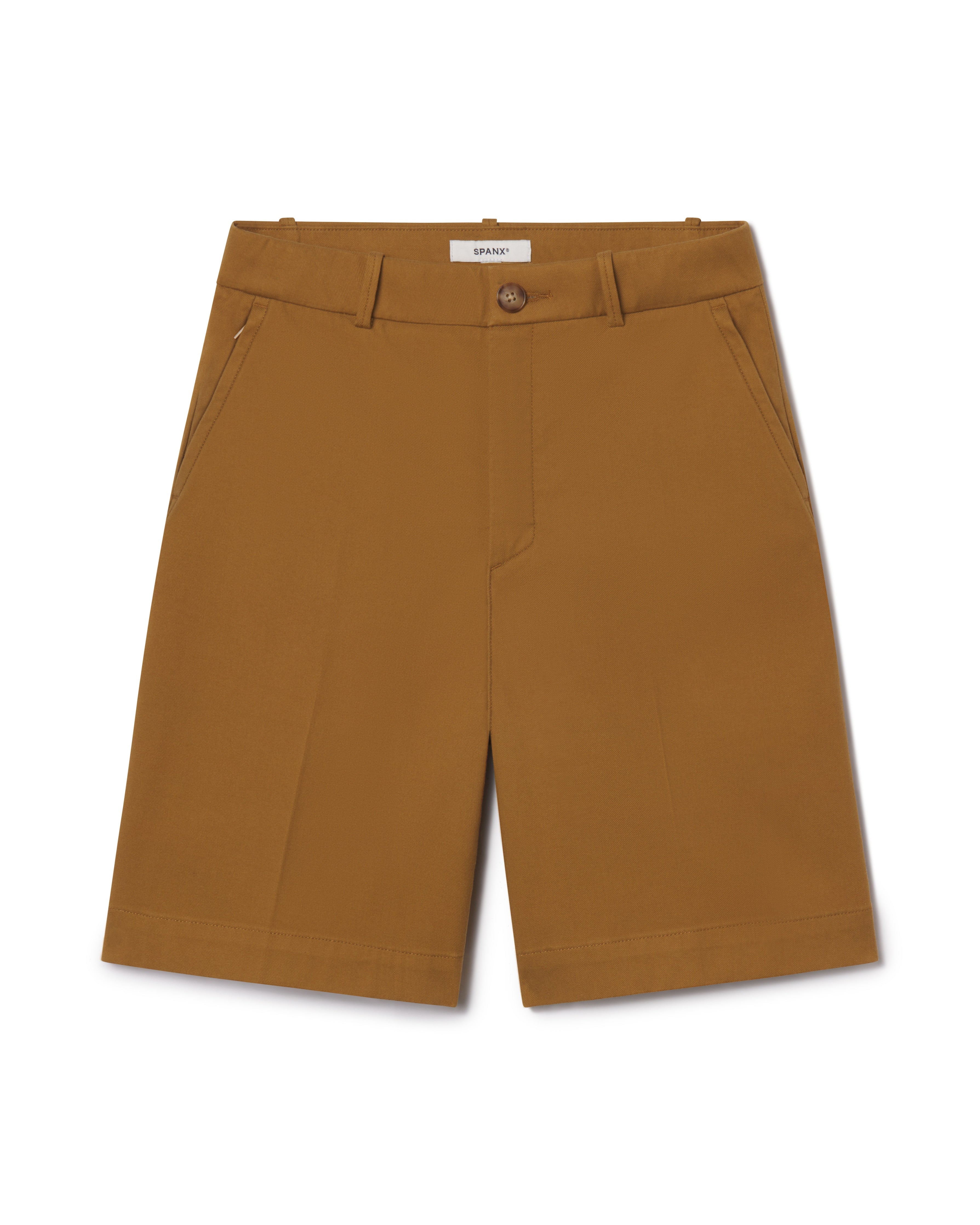 SPANXsupersmooth™ Stretch Twill Short, 9" | Flax