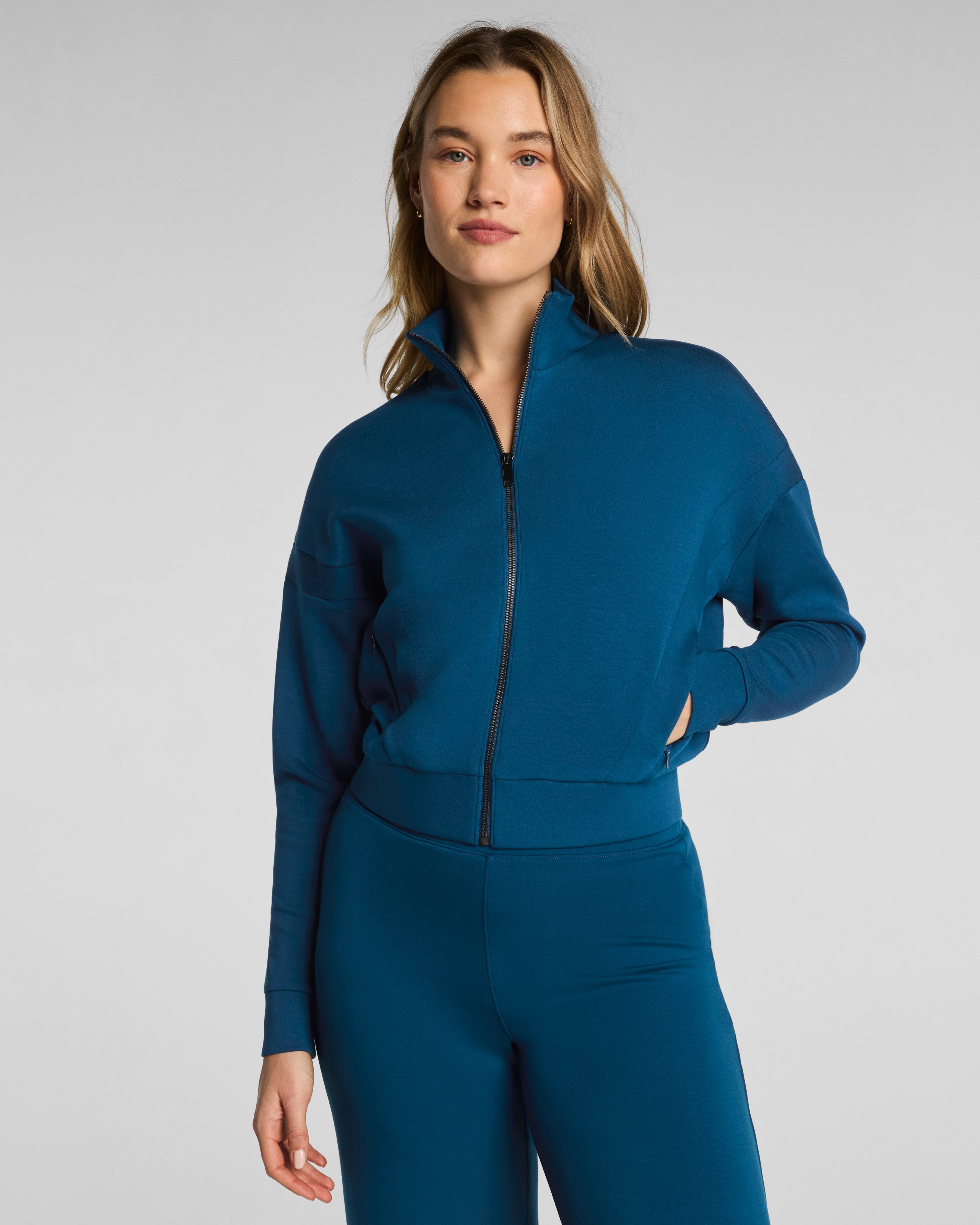SPANX AirEssentials® Track Jacket | Deep Cove