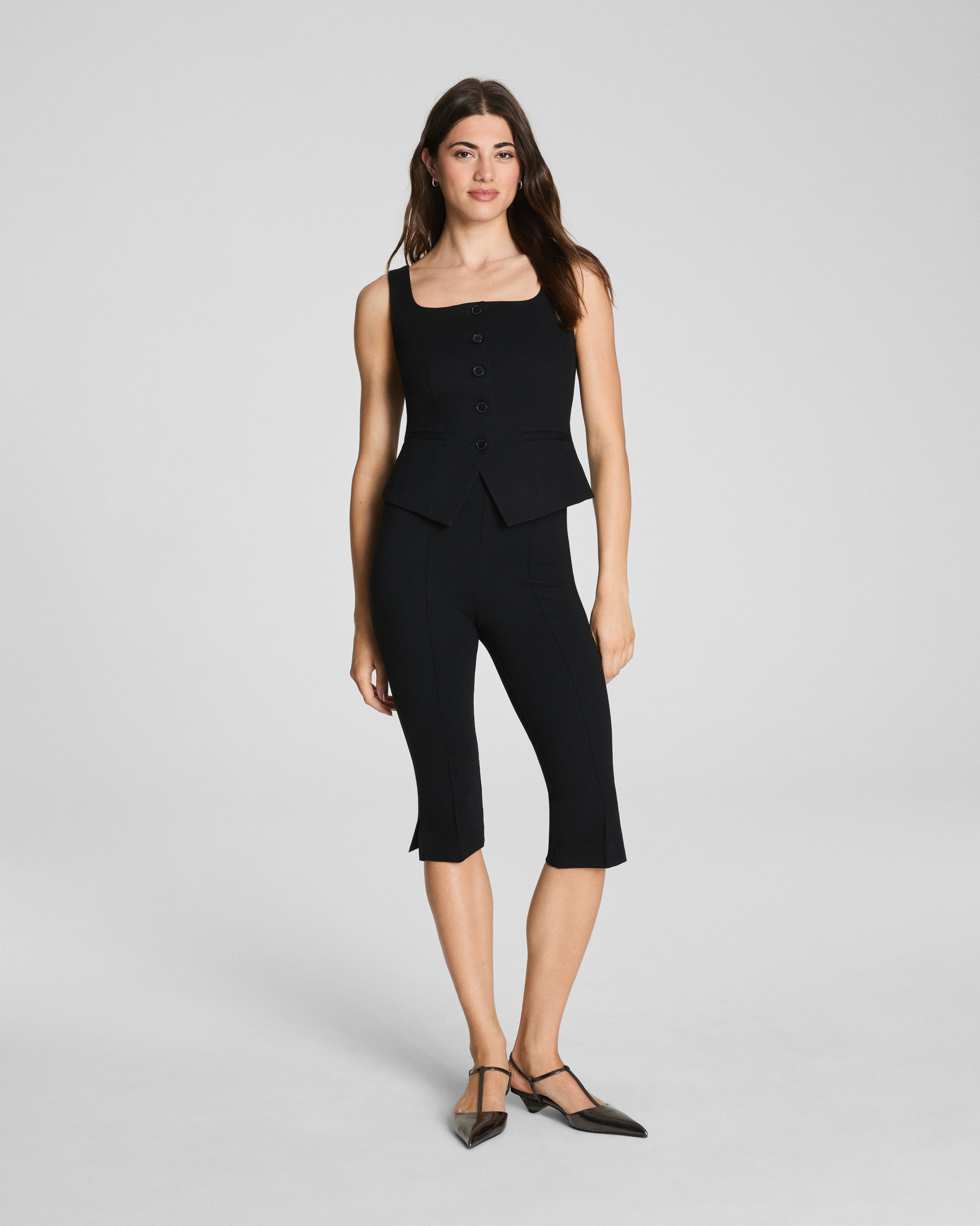 SPANX® Ponte Tailored Vest | Classic Black