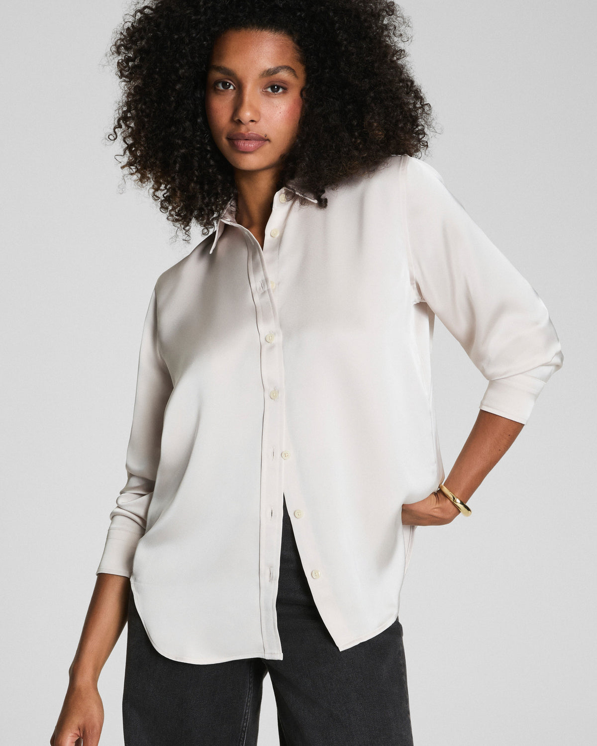 SPANX® Silky Smooth Button Down | Birch