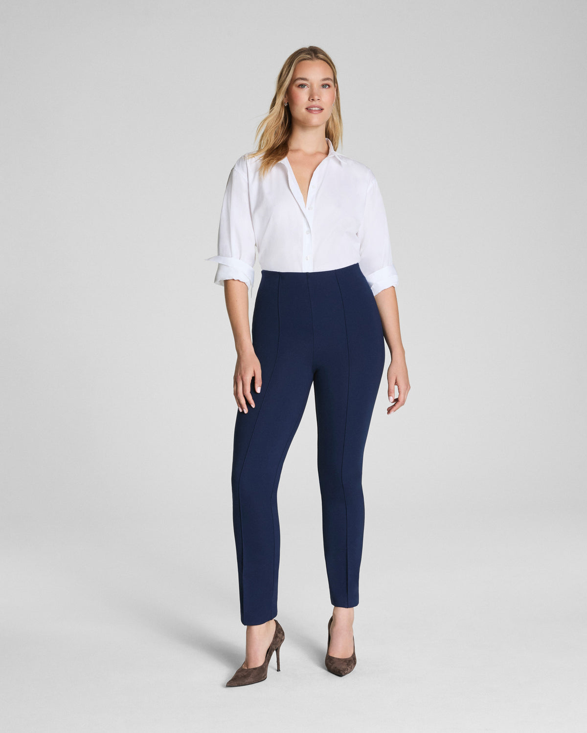 SPANXsupersmooth™ PerfectFit Ponte Ankle Slim Pant | Timeless Navy
