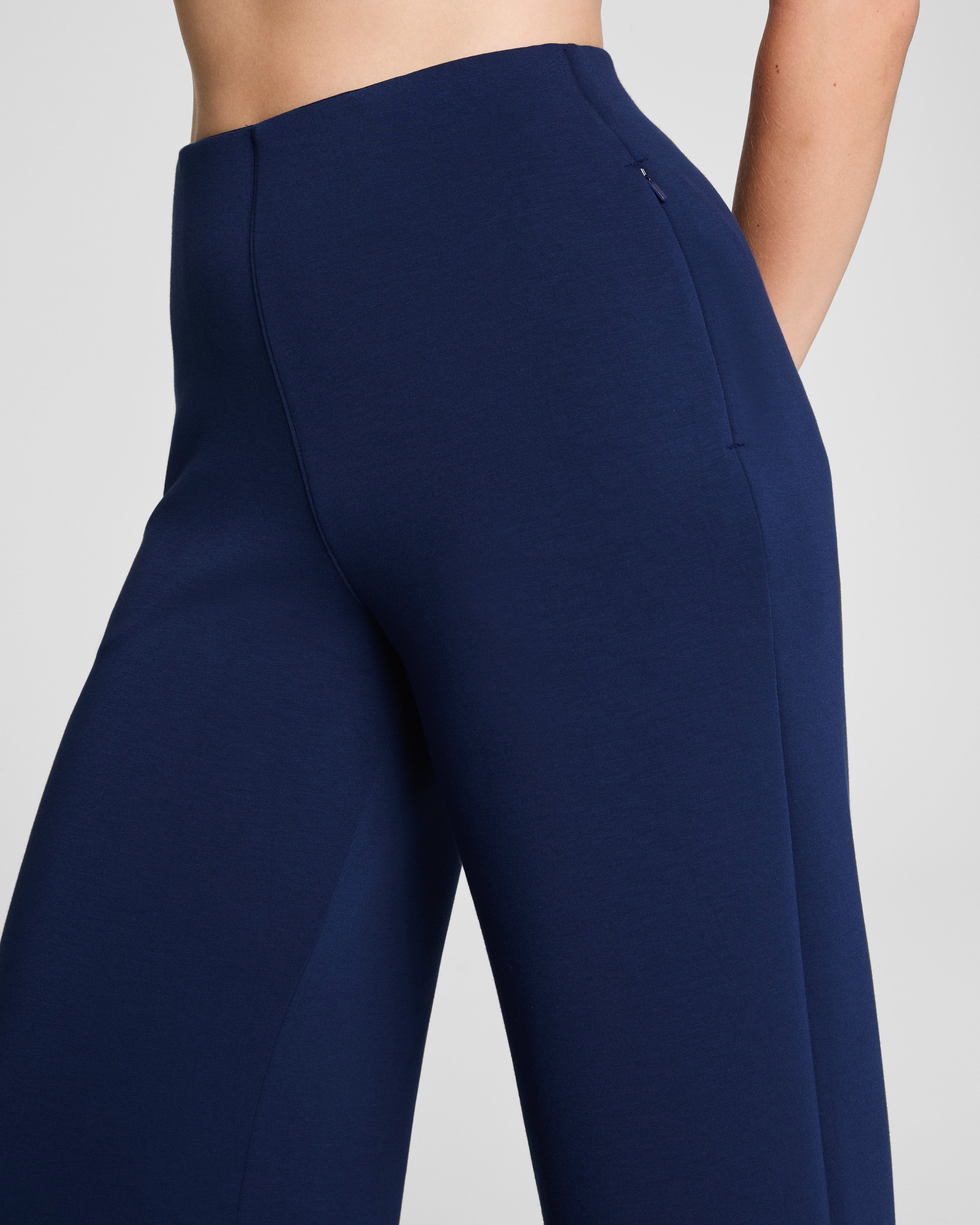 SPANX AirEssentials® Zero Waistband Wide Leg Pant | Timeless Navy