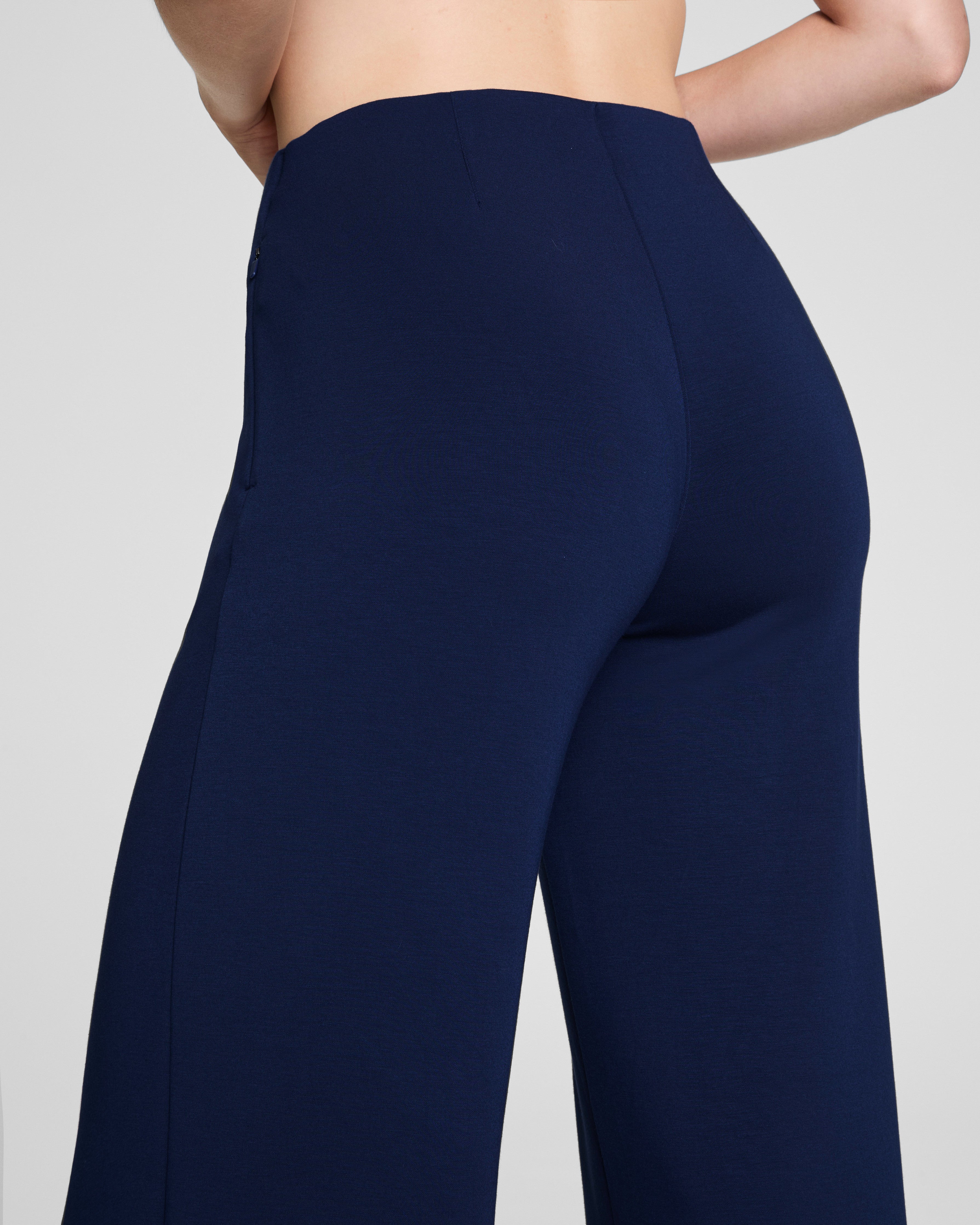 SPANX AirEssentials® Zero Waistband Wide Leg Pant | Timeless Navy