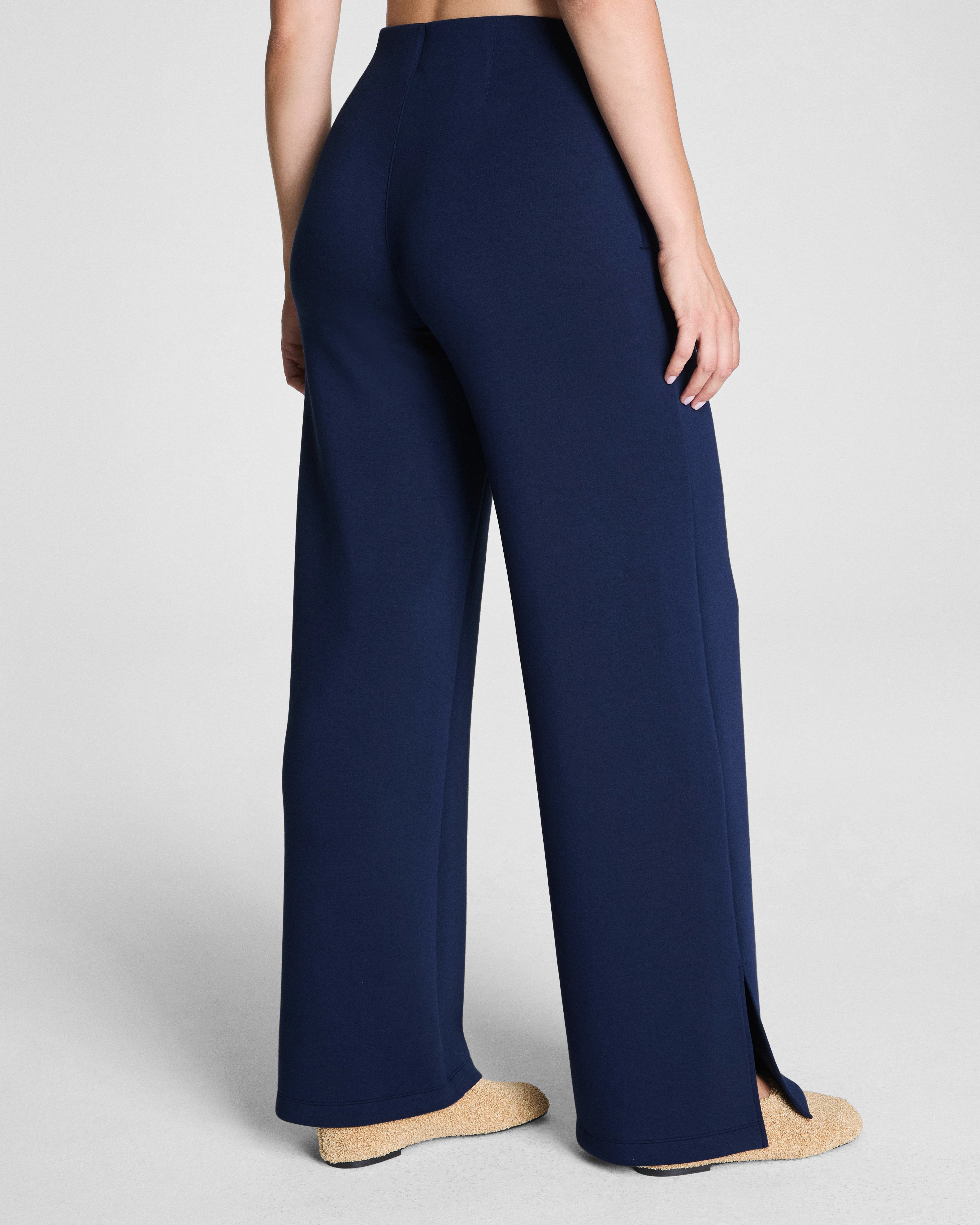 SPANX AirEssentials® Zero Waistband Wide Leg Pant | Timeless Navy