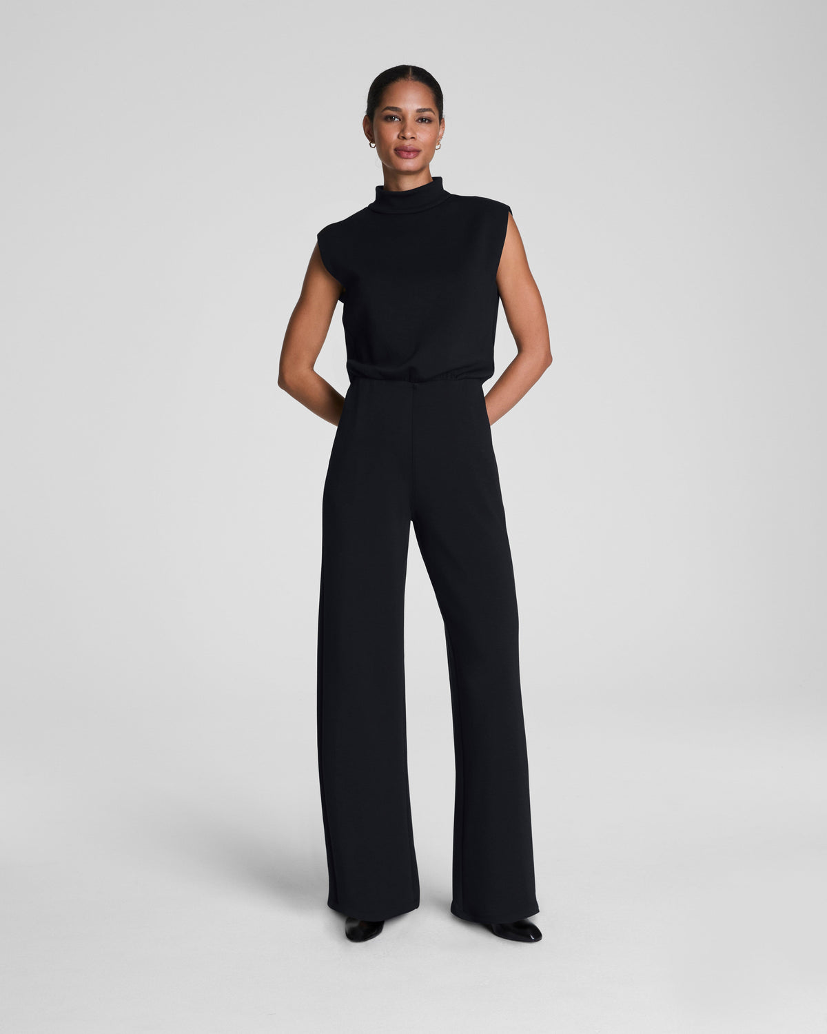 SPANX AirEssentials® Mockneck Jumpsuit | Very Black
