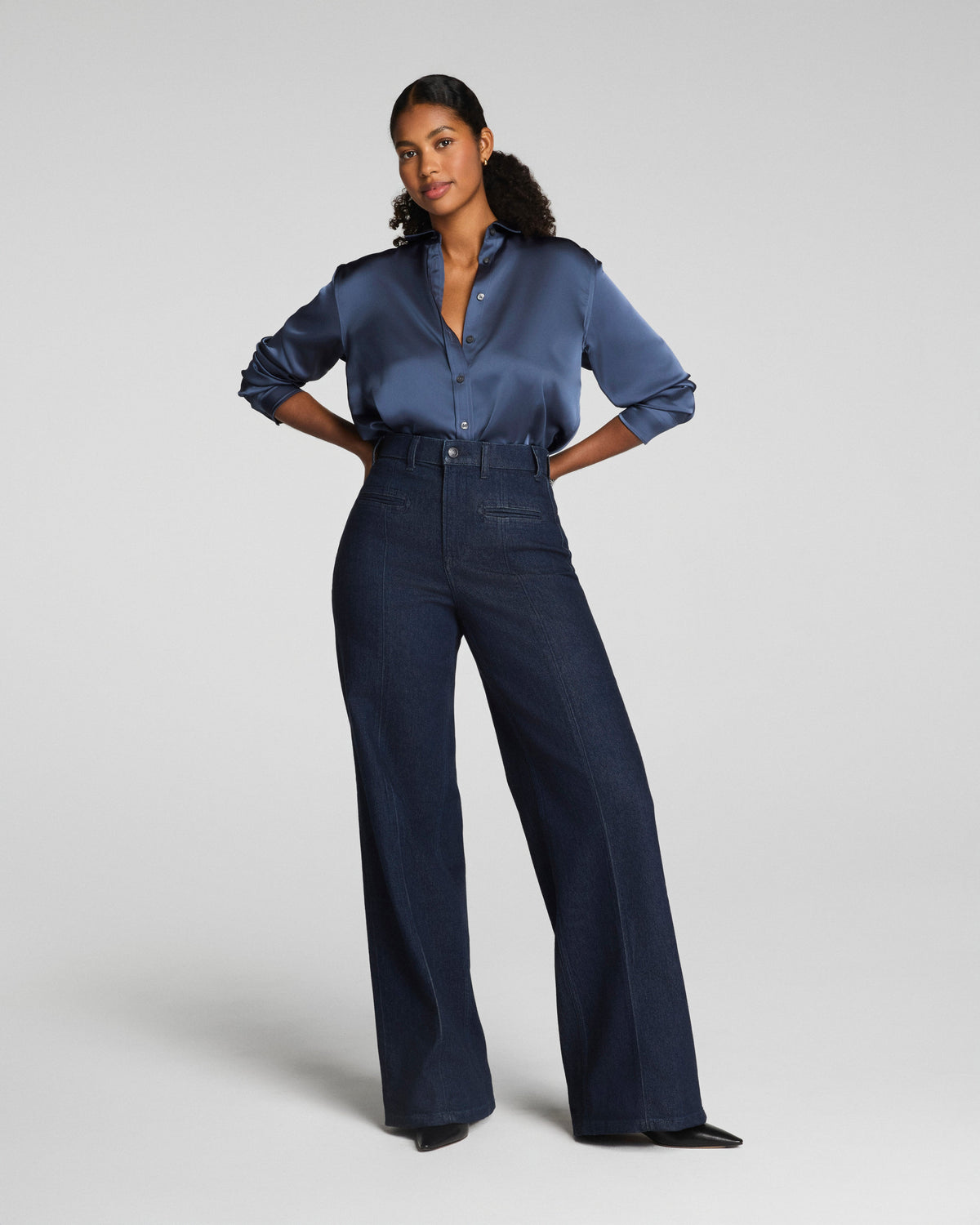 SPANXshape™ Authentic 360 Wide Leg Trouser Jeans | Marina