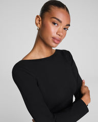 SPANXshape™ Ponte Low-Back Midi Dress | Classic Black