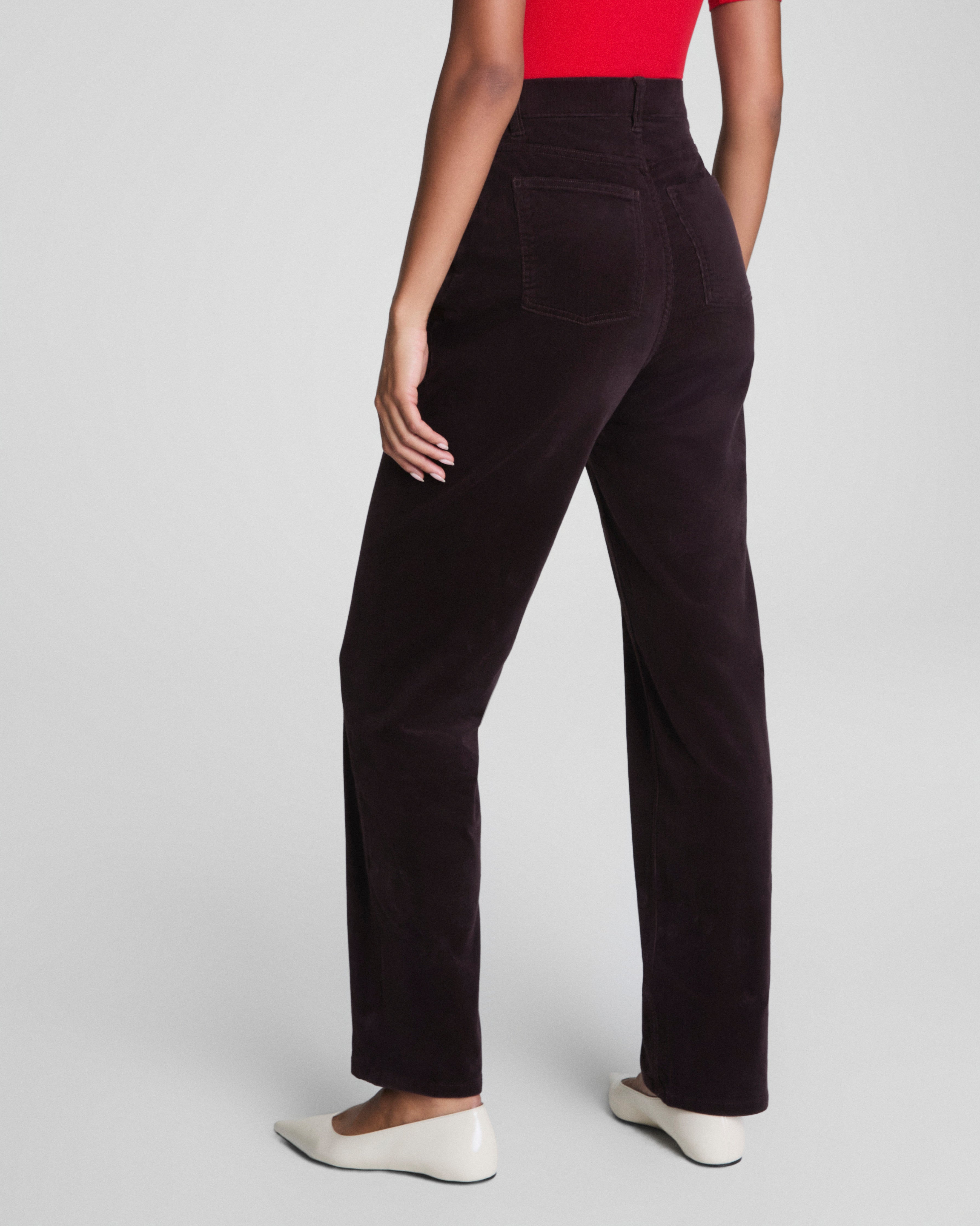 SPANXshape™ Authentic 360 Corduroy 90s Straight Leg | Truffle Brown