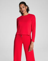 SPANX AirEssentials® Relaxed Long Sleeve Top | SPANX® Red