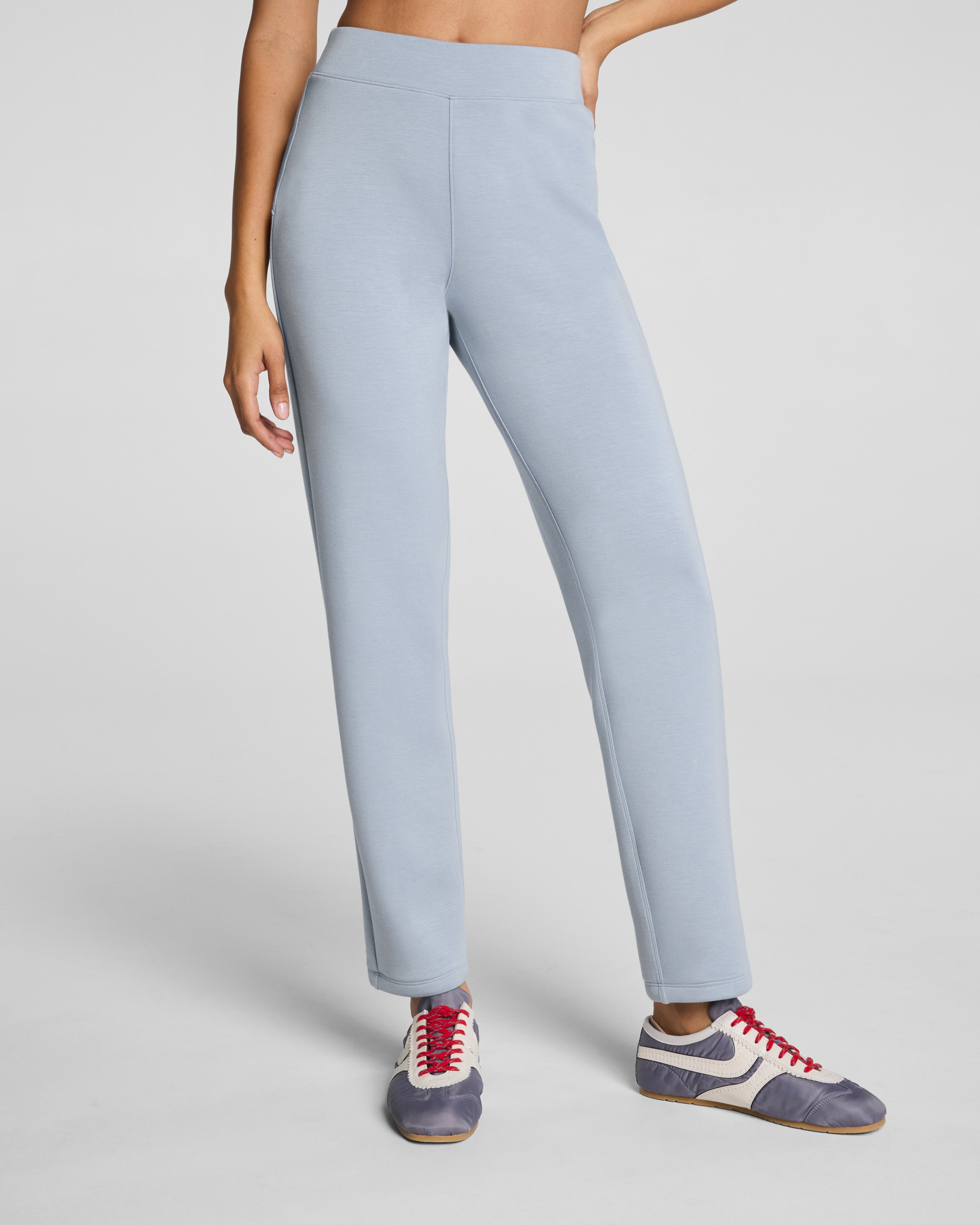 SPANX AirEssentials® Slim Straight Pant | Himalayan Cloud