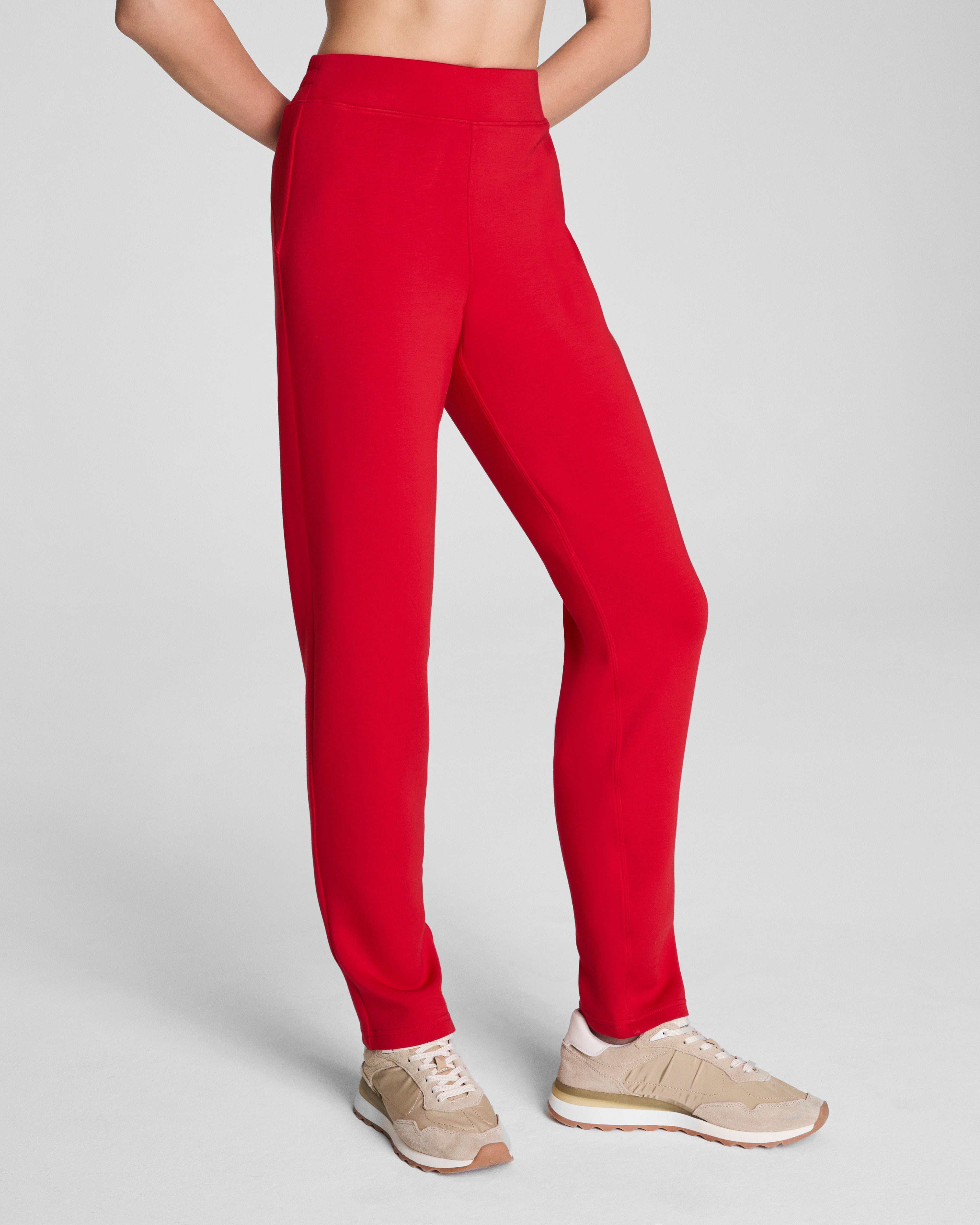 SPANX AirEssentials® Slim Straight Pant | SPANX® Red