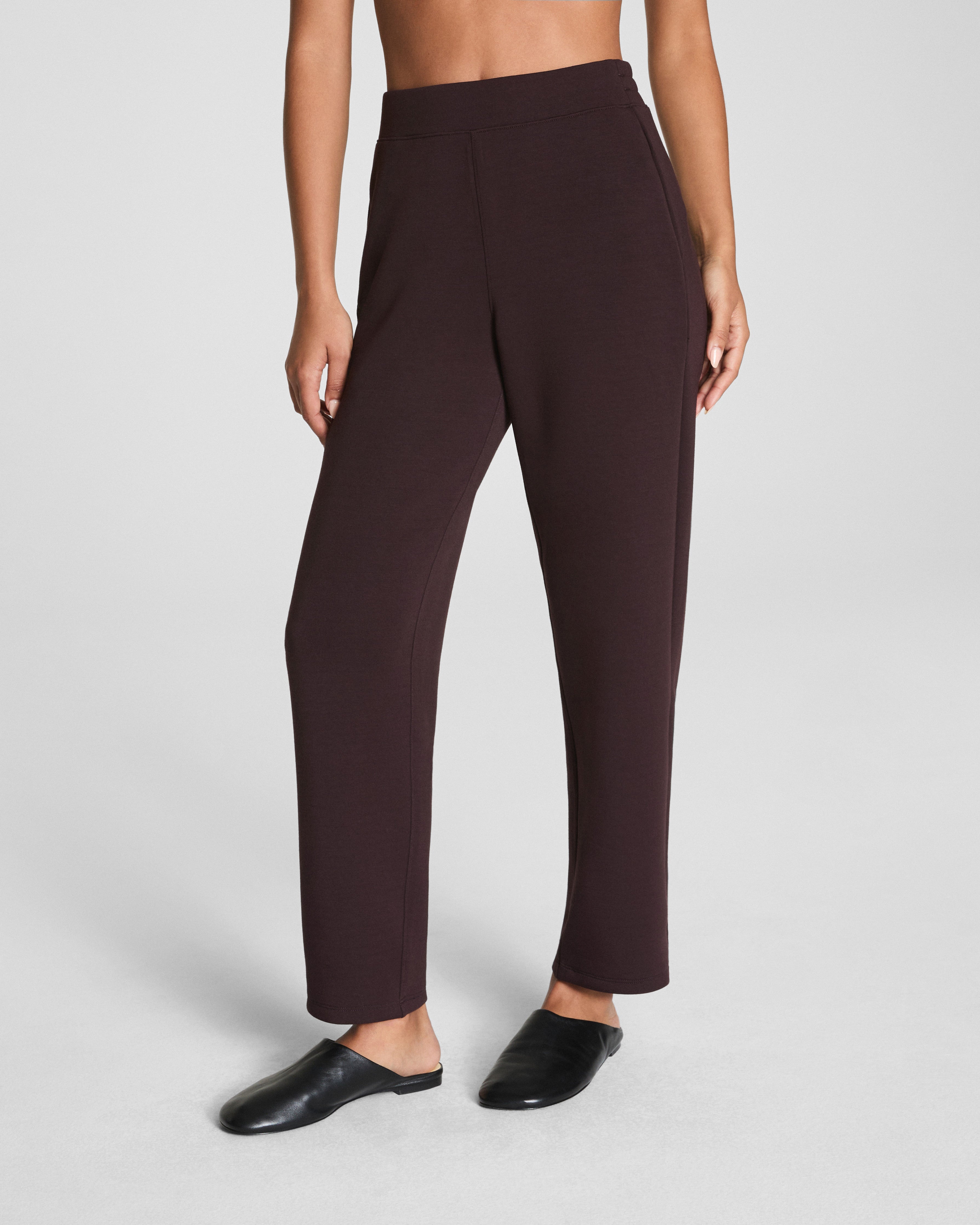 SPANX AirEssentials® Slim Straight Pant | Truffle Brown