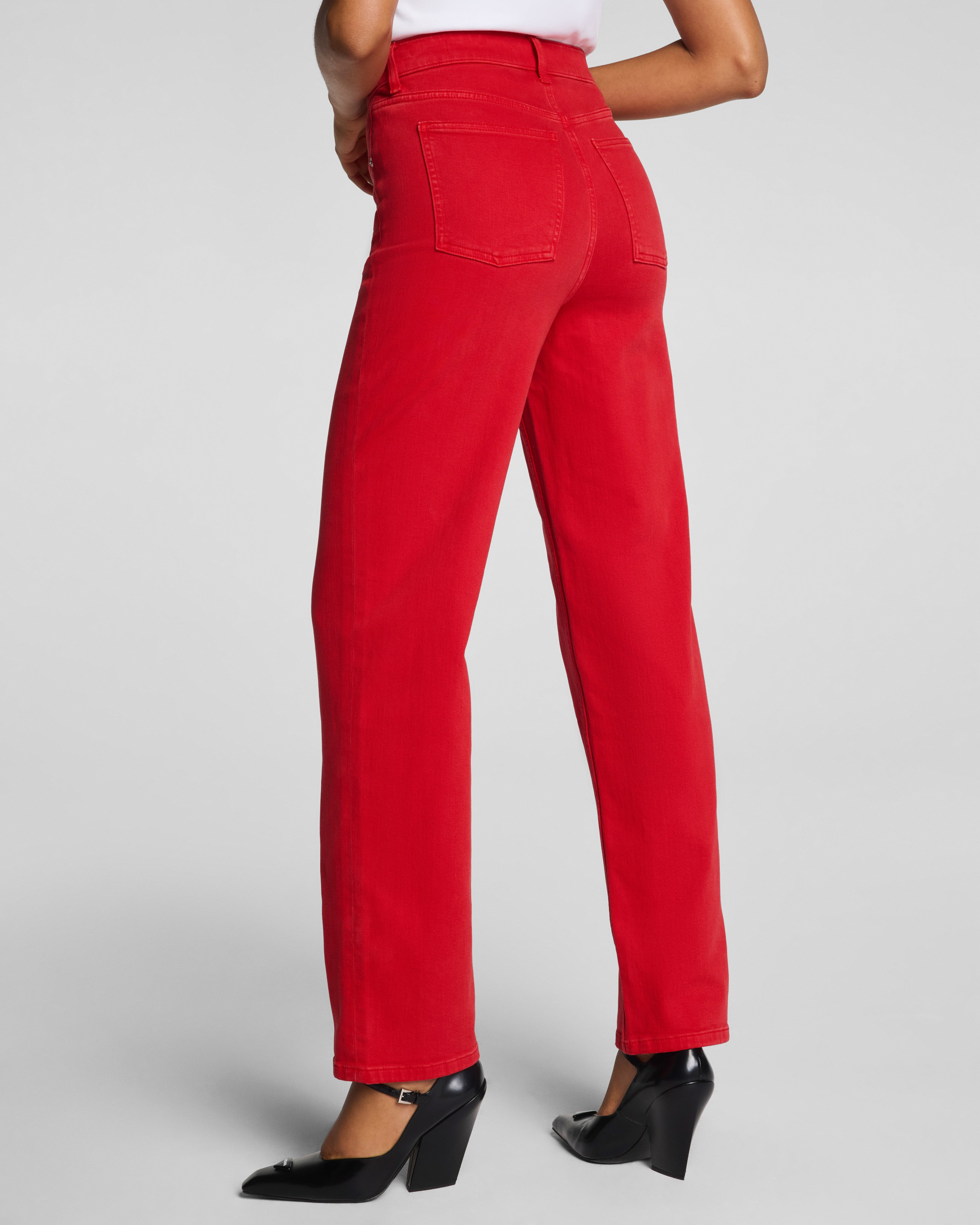 SPANXshape™ Authentic 360 90s Straight Leg Jeans | SPANX® Red