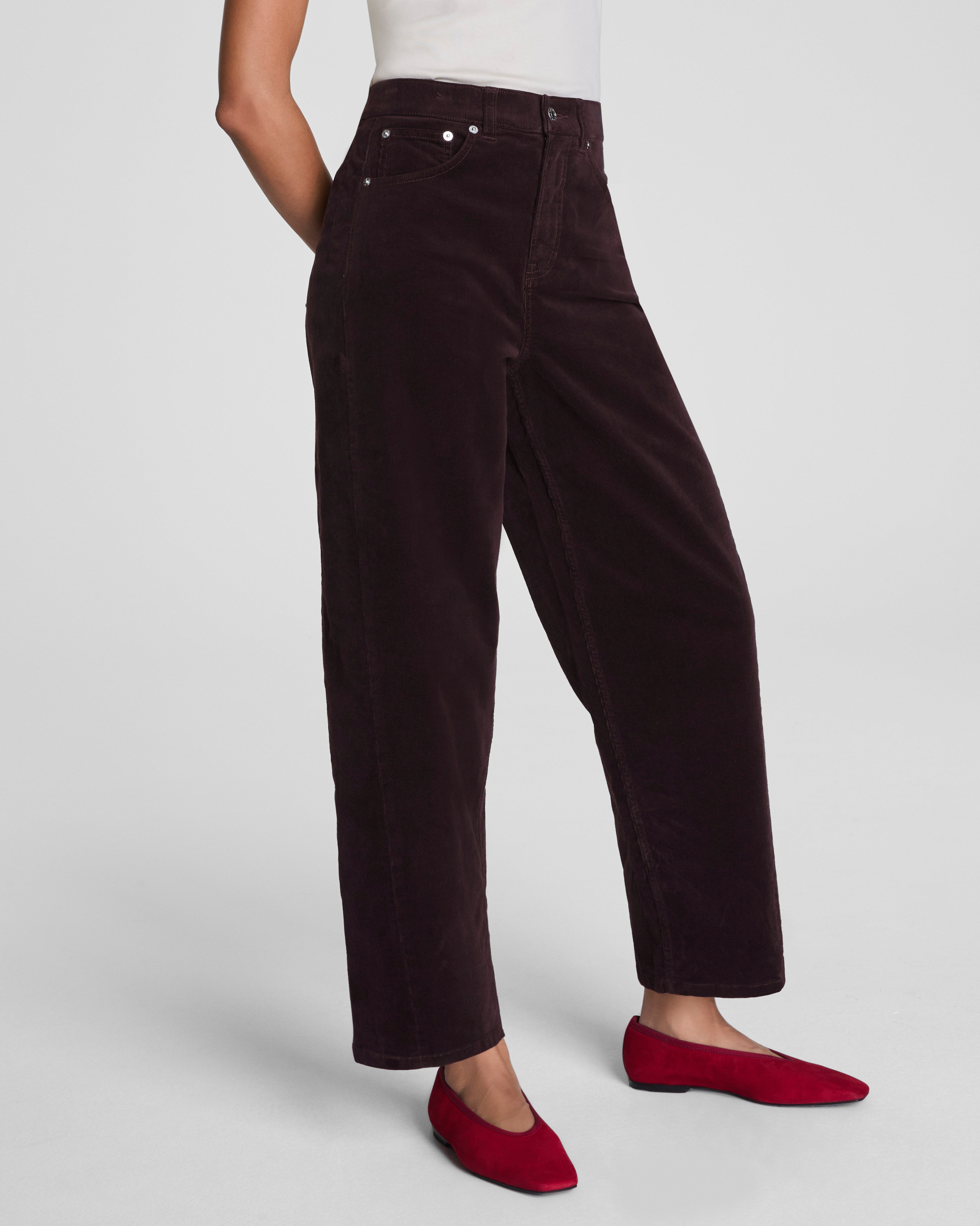 SPANXshape™ Authentic 360 Corduroy Barrel Leg | Truffle Brown