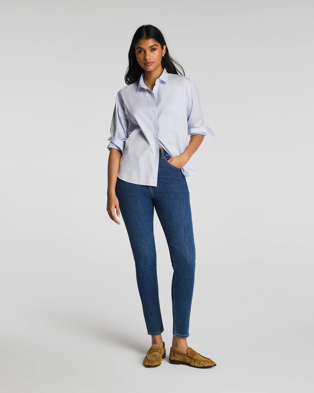 SPANXsculpt™ ReDefine Ankle Skinny Jeans | Medium Indigo