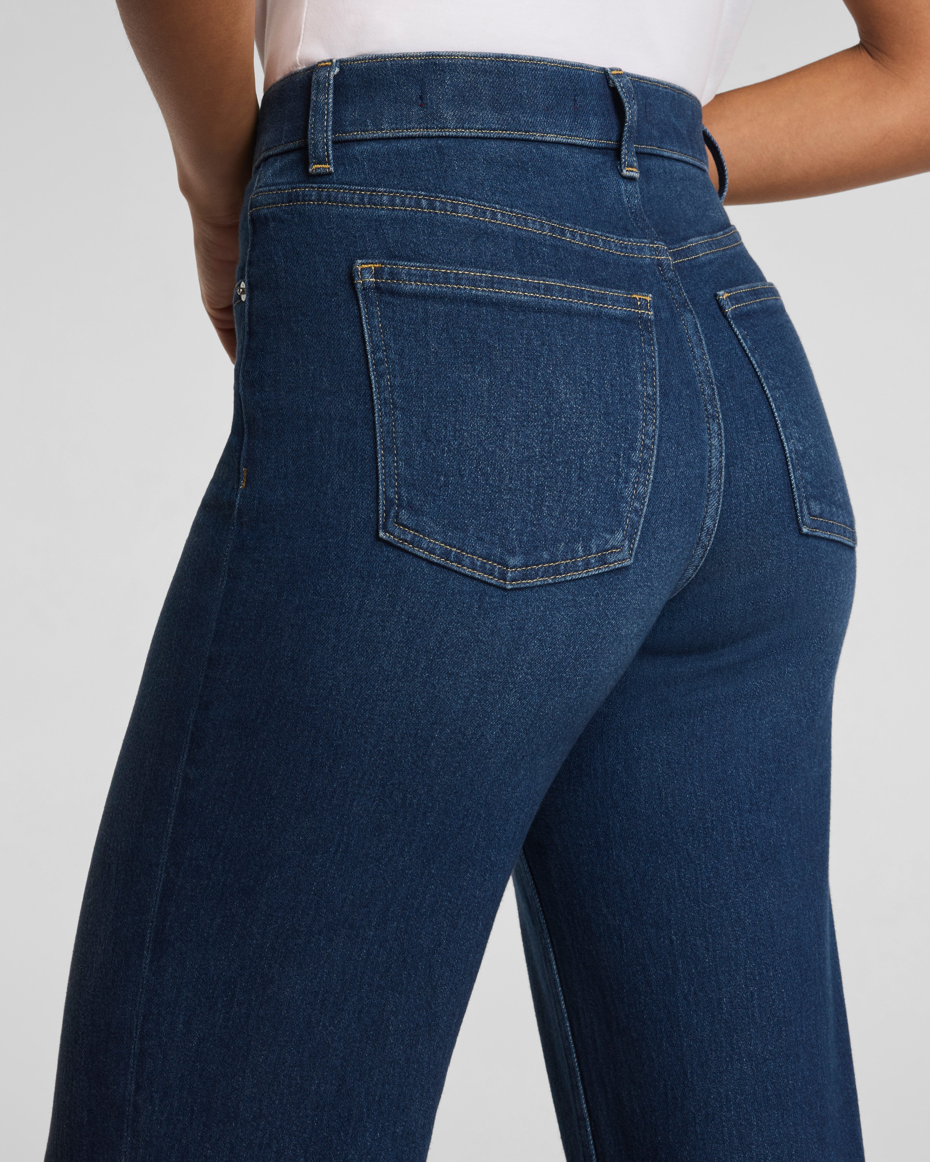 SPANXshape™ Authentic 360 Mid-Rise 90s Straight Leg Jeans | Adriatic Blue