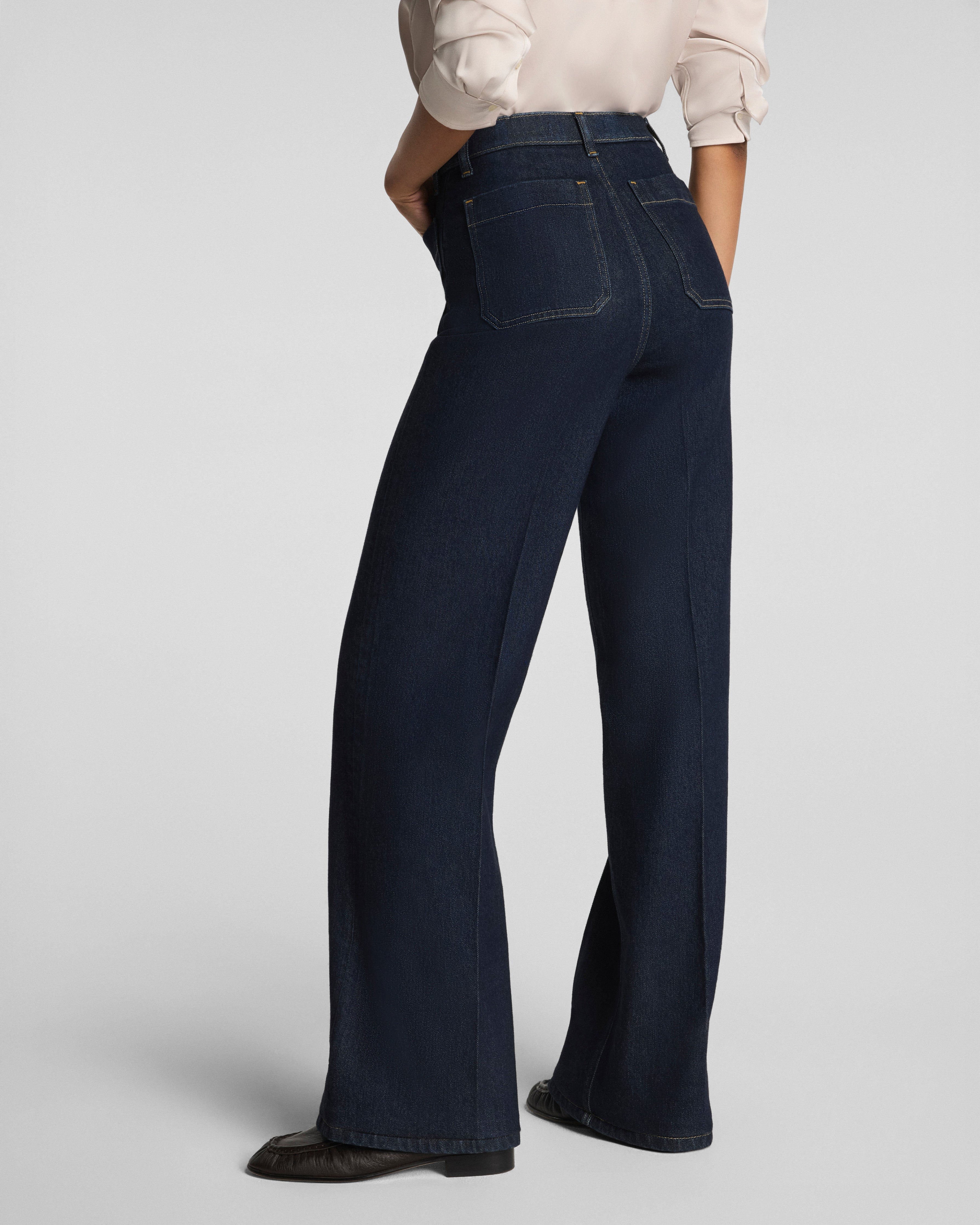 SPANXshape™ Authentic 360 Easy Flare Jeans with Patch Pockets | Marina