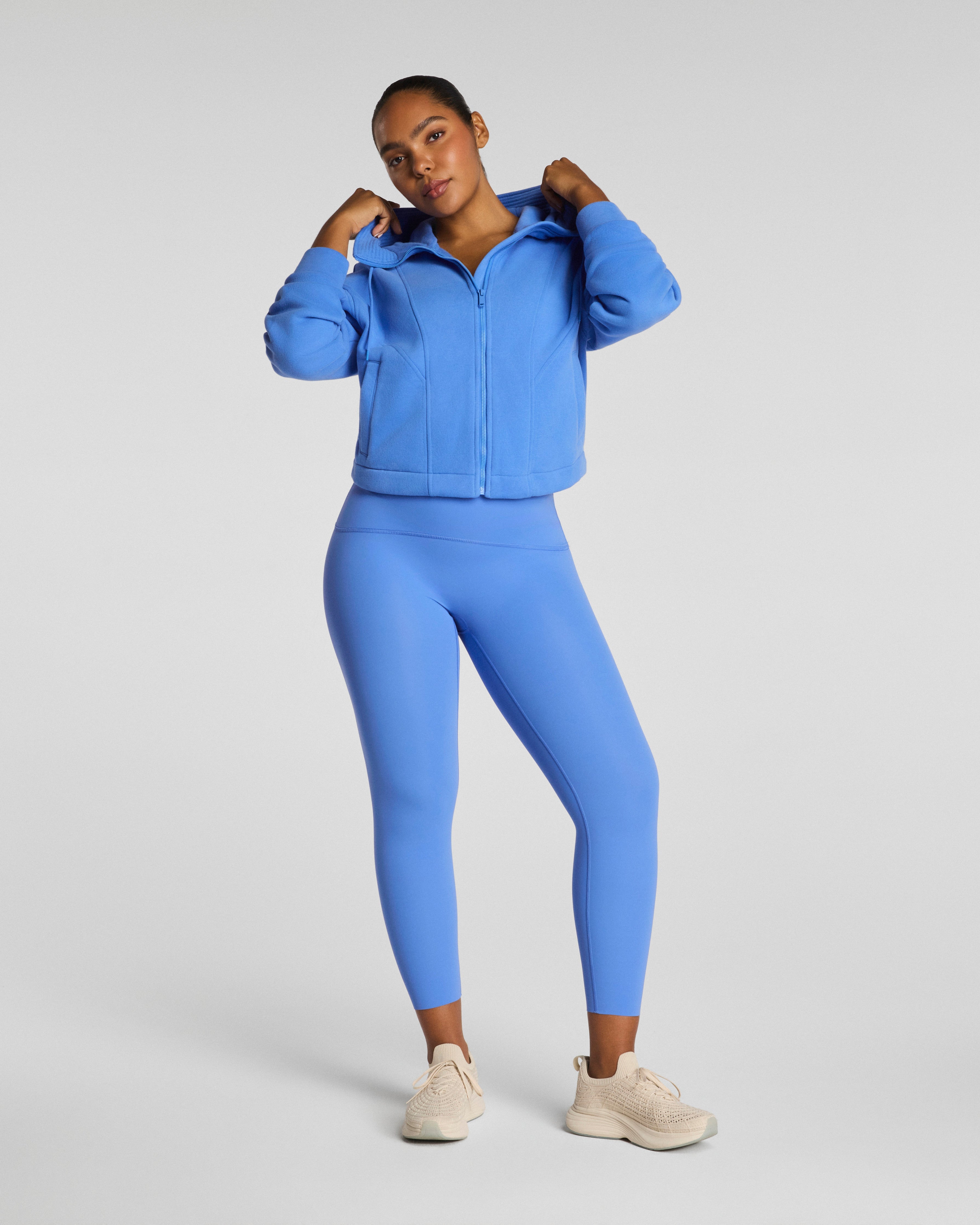 SPANX® BoostUp Cotton Fleece Full Zip Hoodie | Aster
