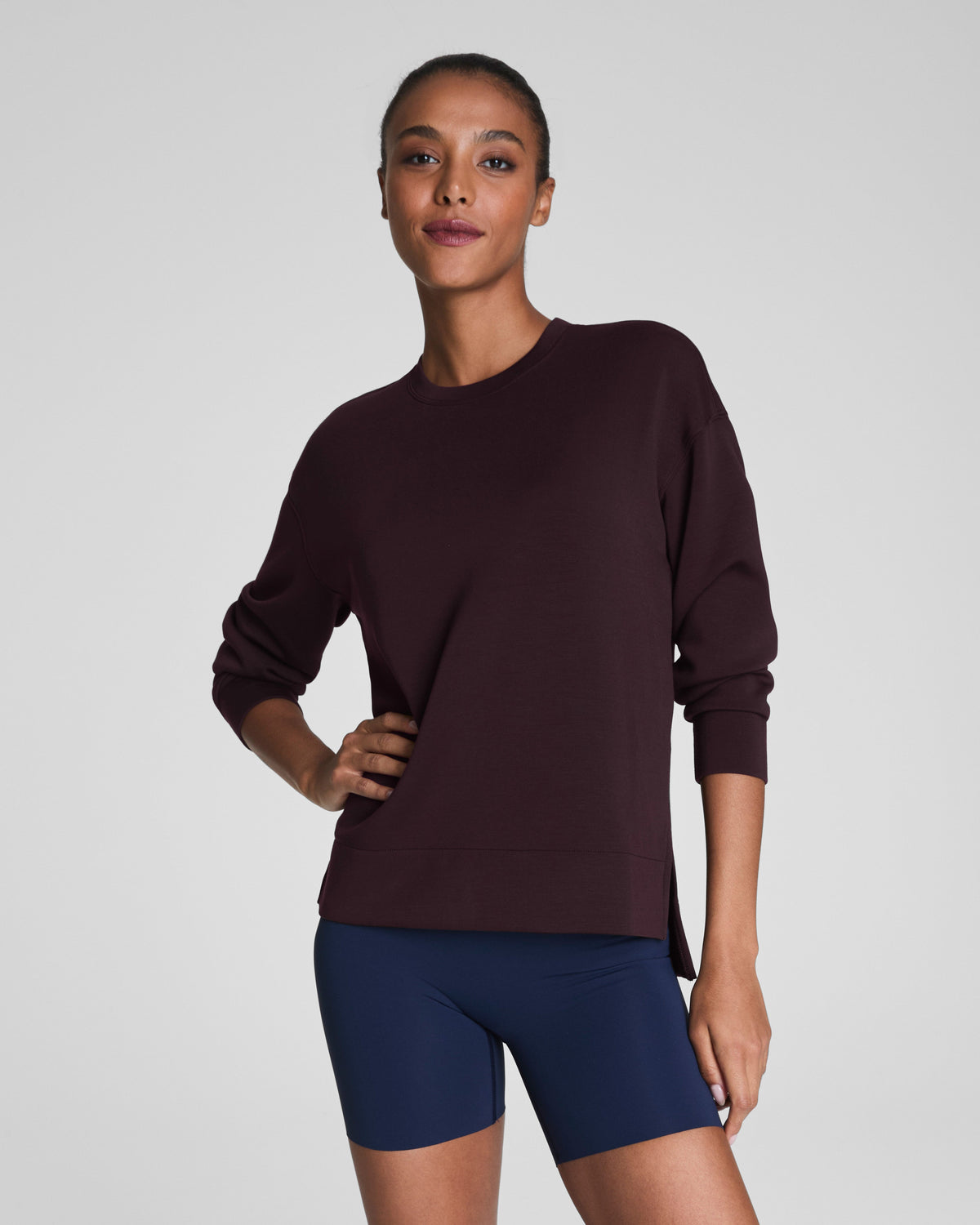 SPANX AirEssentials® Crewneck Tunic | Truffle Brown