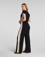 SPANX AirEssentials® Colorblock Jumpsuit | Very Black Stripe
