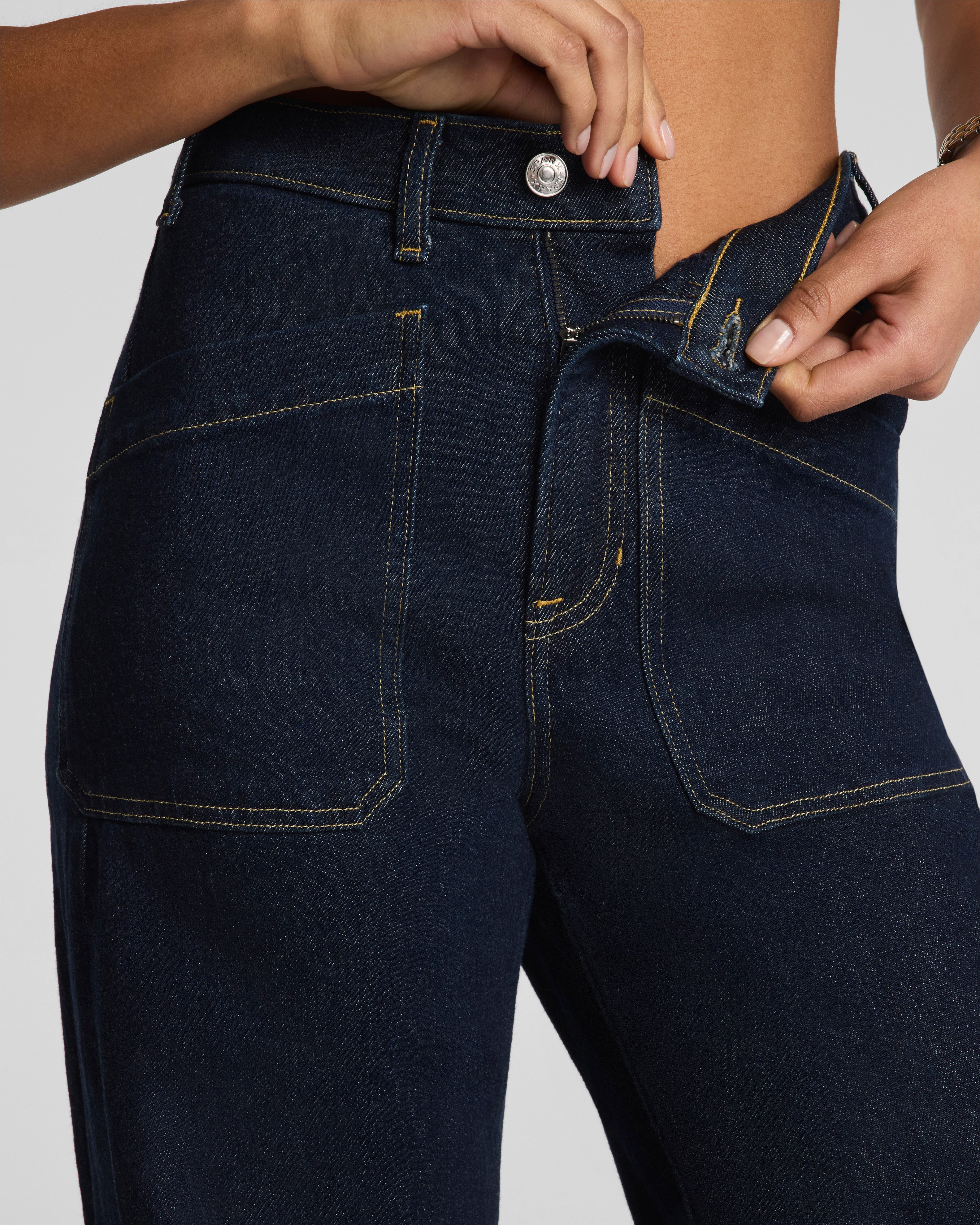 SPANXshape™ Authentic 360 Utility Barrel Leg Jeans | Marina