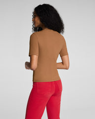 SPANX® Ribbed Knit Crewneck Tee | Maplewood