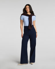 SPANXsupersmooth™ Stretch Twill Wide Leg Pant with Patch Pockets