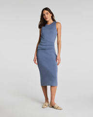 SPANX AirEssentials® Draped Tank Midi Dress | Rain