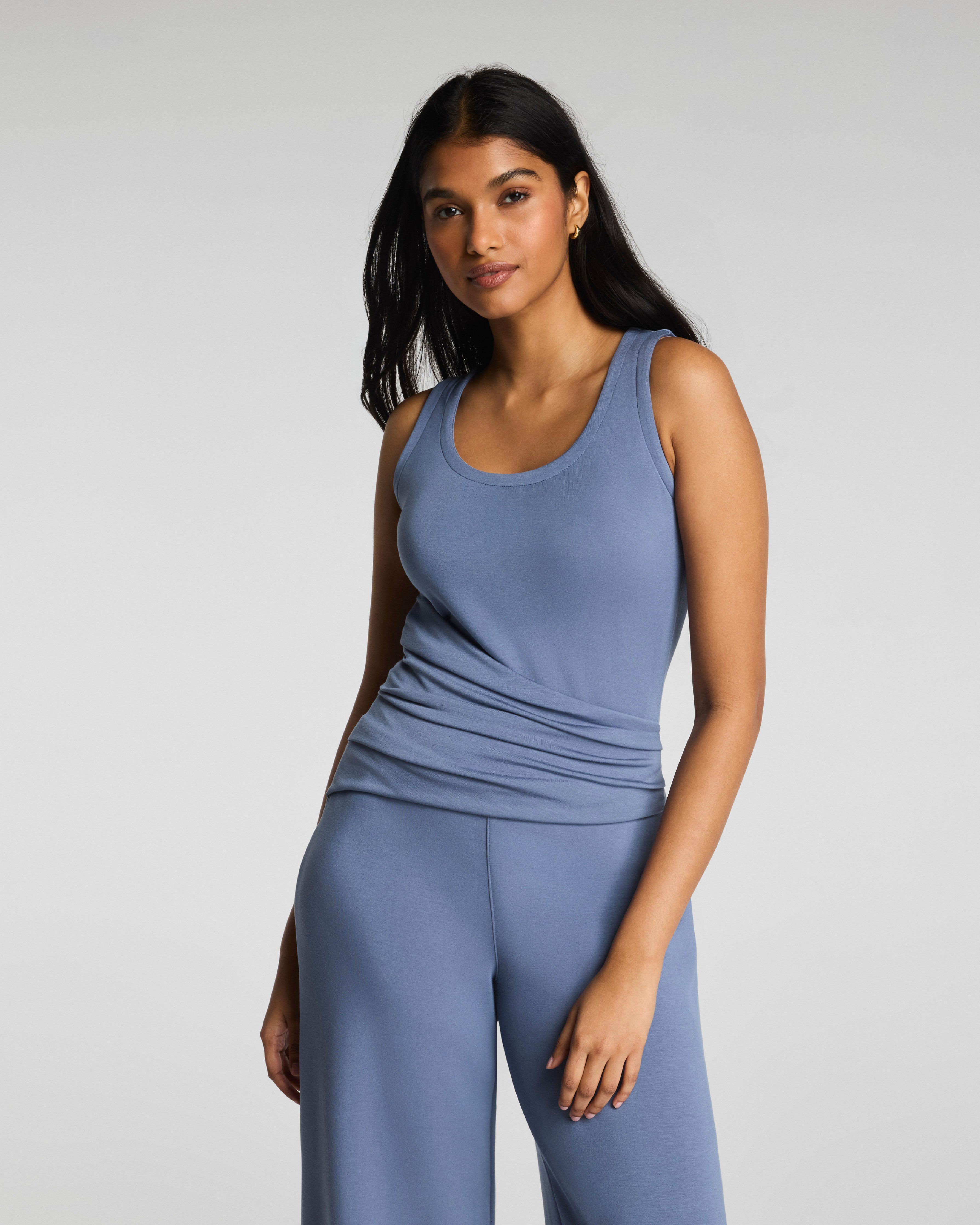 SPANX AirEssentials® Draped Sleeveless Jumpsuit | Rain