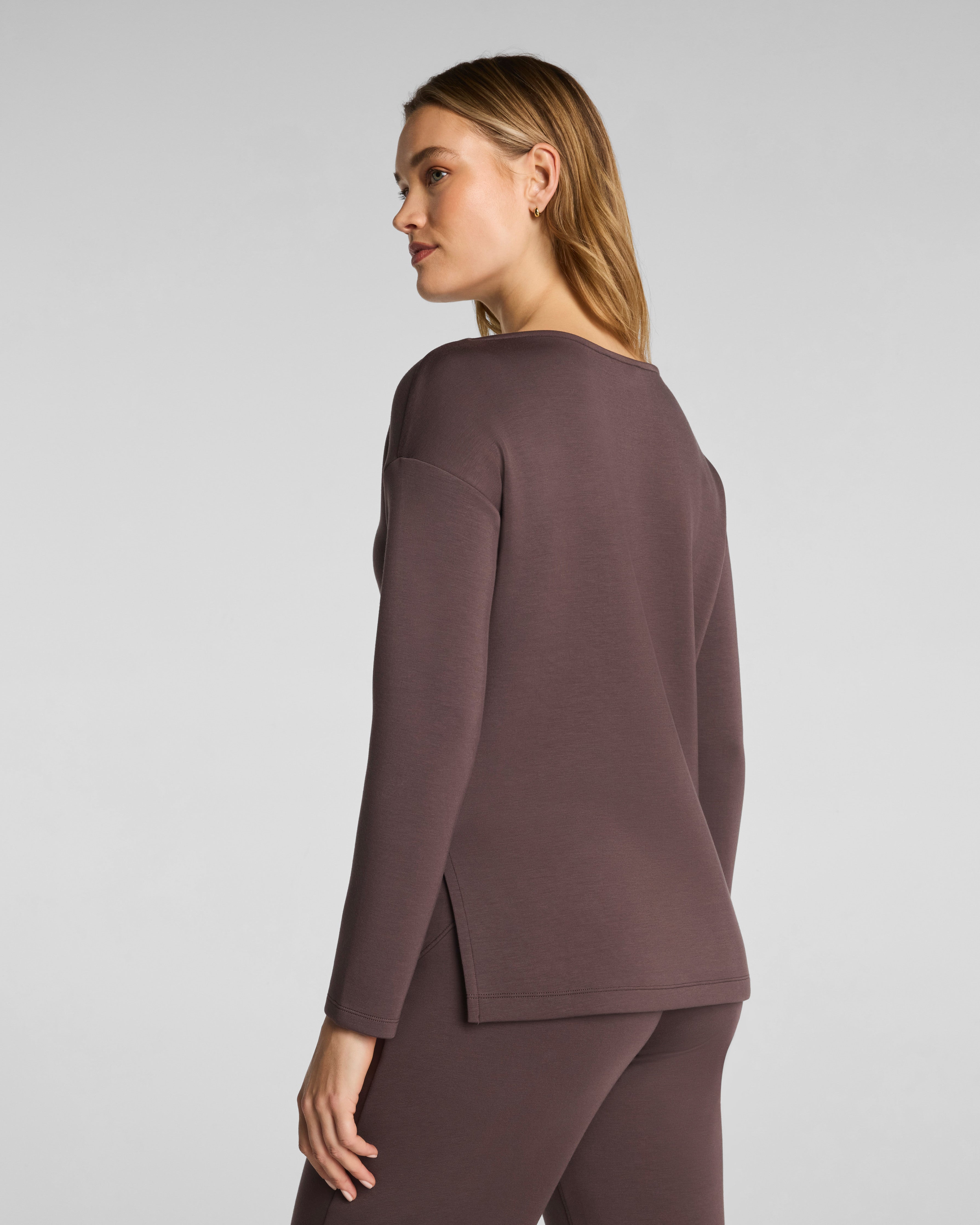 SPANX AirEssentials® Boatneck Tunic | Dark Cacao