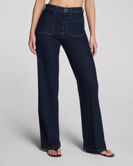SPANXshape™ Authentic 360 Mid-Rise Easy Flare Jeans with Patch Pockets | Marina