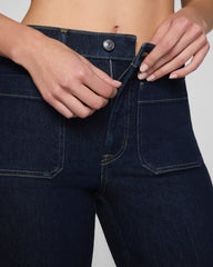 SPANXshape™ Authentic 360 Mid-Rise Easy Flare Jeans with Patch Pockets | Marina