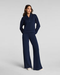 SPANX AirEssentials® Shawl Collar Half Zip | Timeless Navy