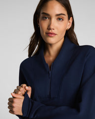 SPANX AirEssentials® Shawl Collar Half Zip | Timeless Navy